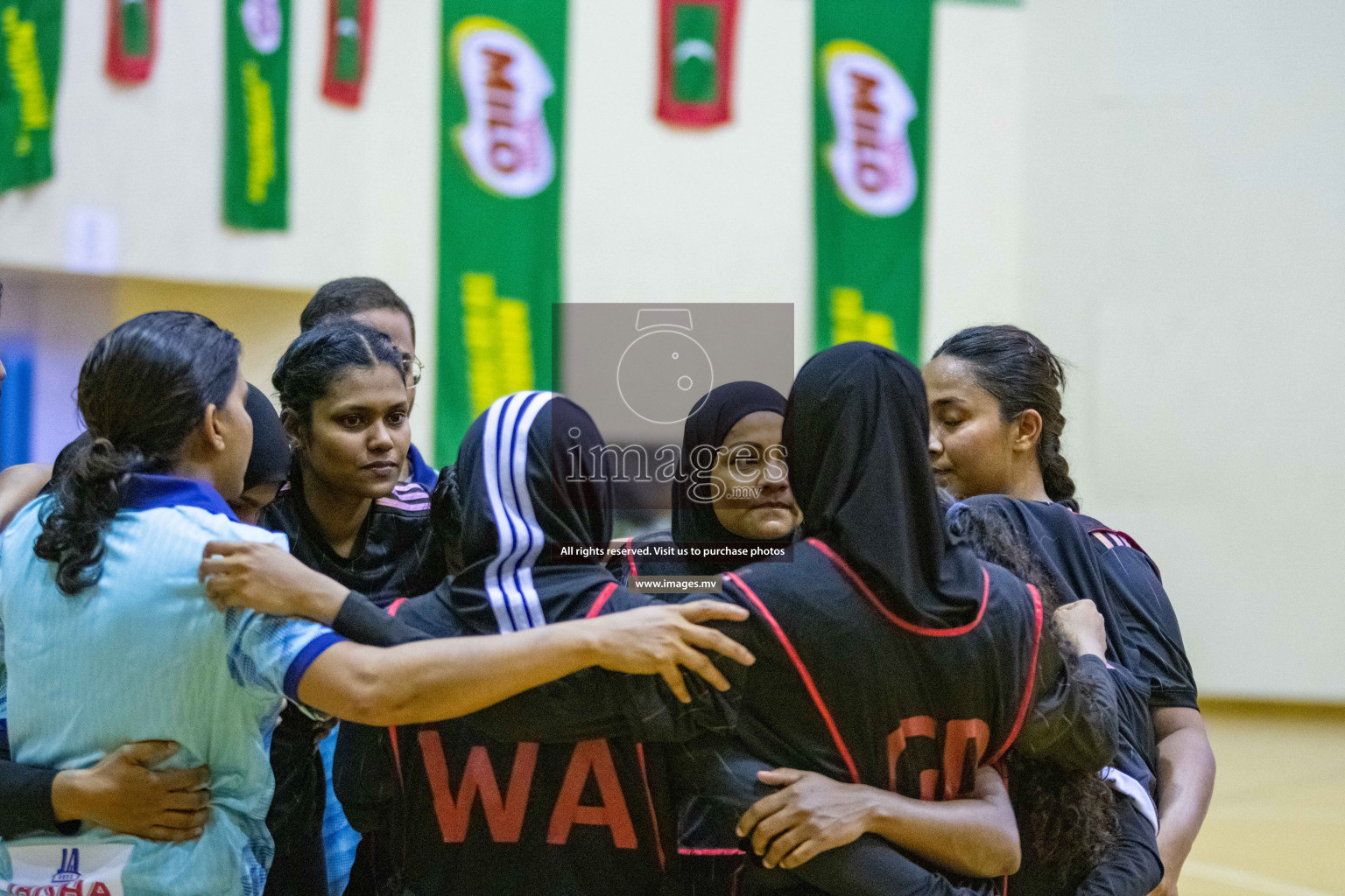 Kulhudhuffushi Youth & R.C vs Club Green Streets in the Finals of Milo National Netball Tournament 2021 (Women's) held on 5th December 2021 in Male', Maldives Photos: Ismail Thoriq / images.mv