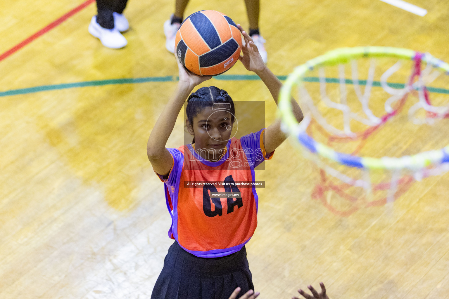 Day 10 of 24th Interschool Netball Tournament 2023 was held in Social Center, Male', Maldives on 5th November 2023. Photos: Nausham Waheed / images.mv