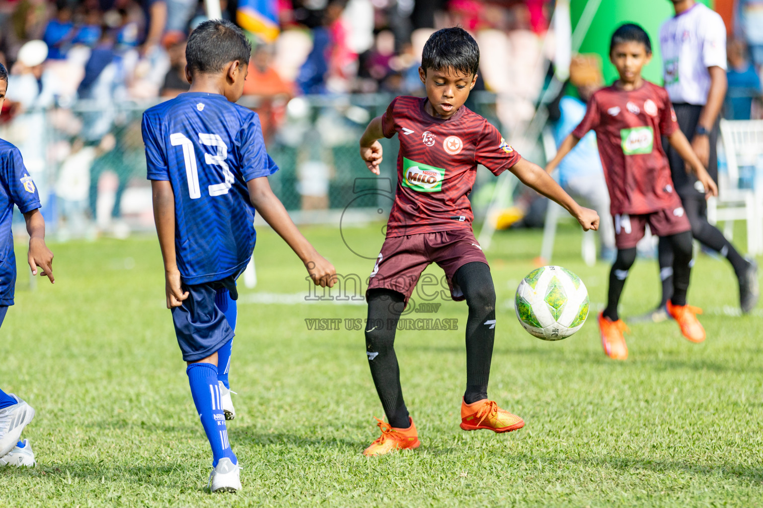 Day 1 of MILO Kids Football Fiesta was held at National Stadium in Male', Maldives on Friday, 23rd February 2024. 
Photos: Hassan Simah / images.mv