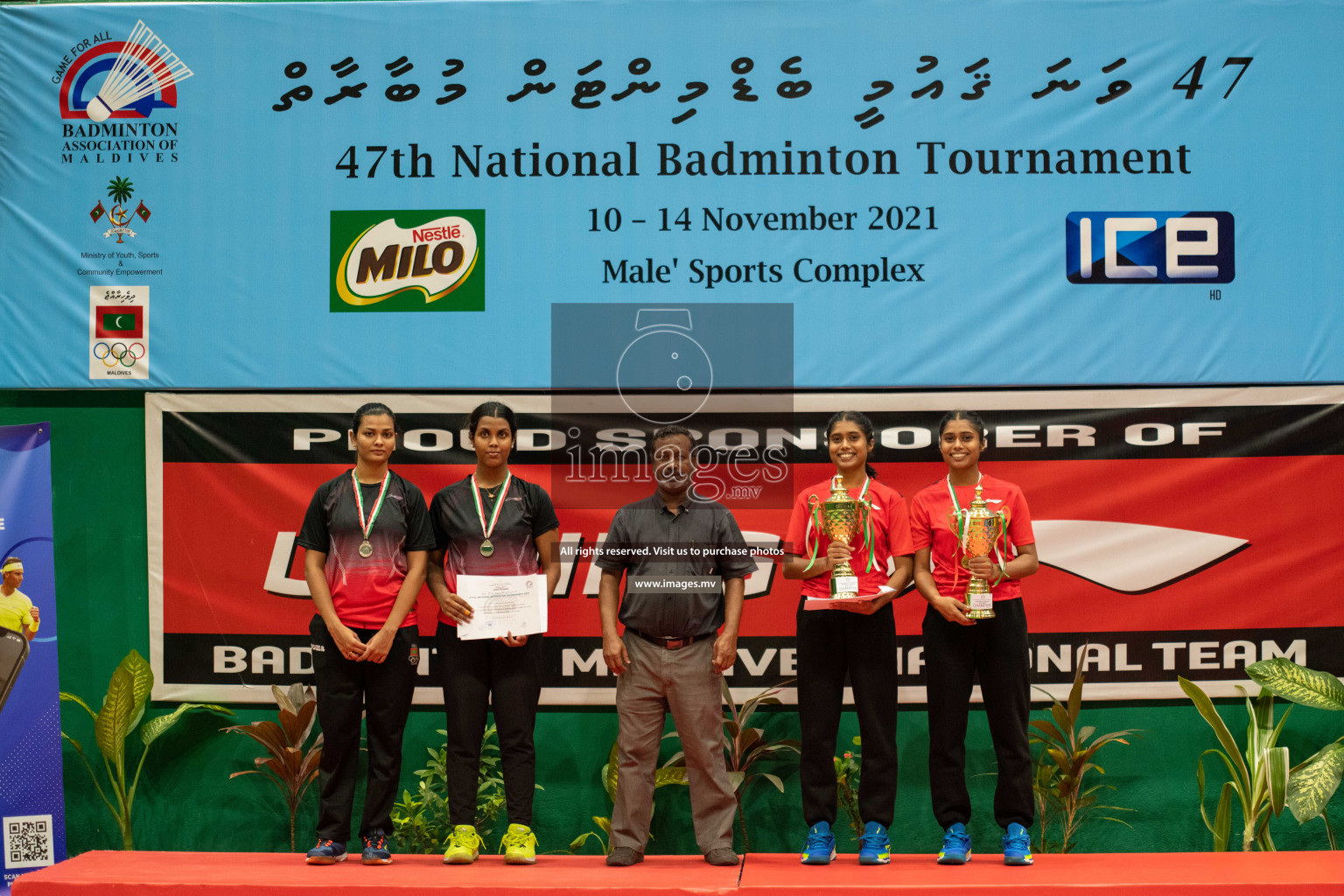 47th National Badminton Tournament 2021 held from 10 to 14 November 2021 in Male' Sports Complex, Maldives