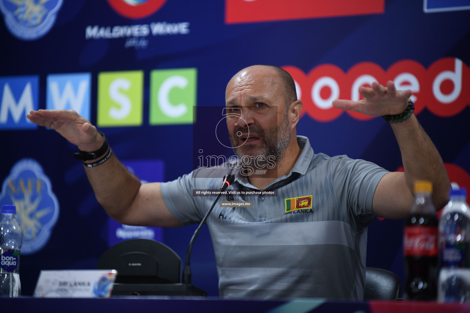 Match Day 3, Pre-match Press Conference of SAFF Championship 2021 held on 06th October 2021 at Galholhu National Stadium, Male', Maldives