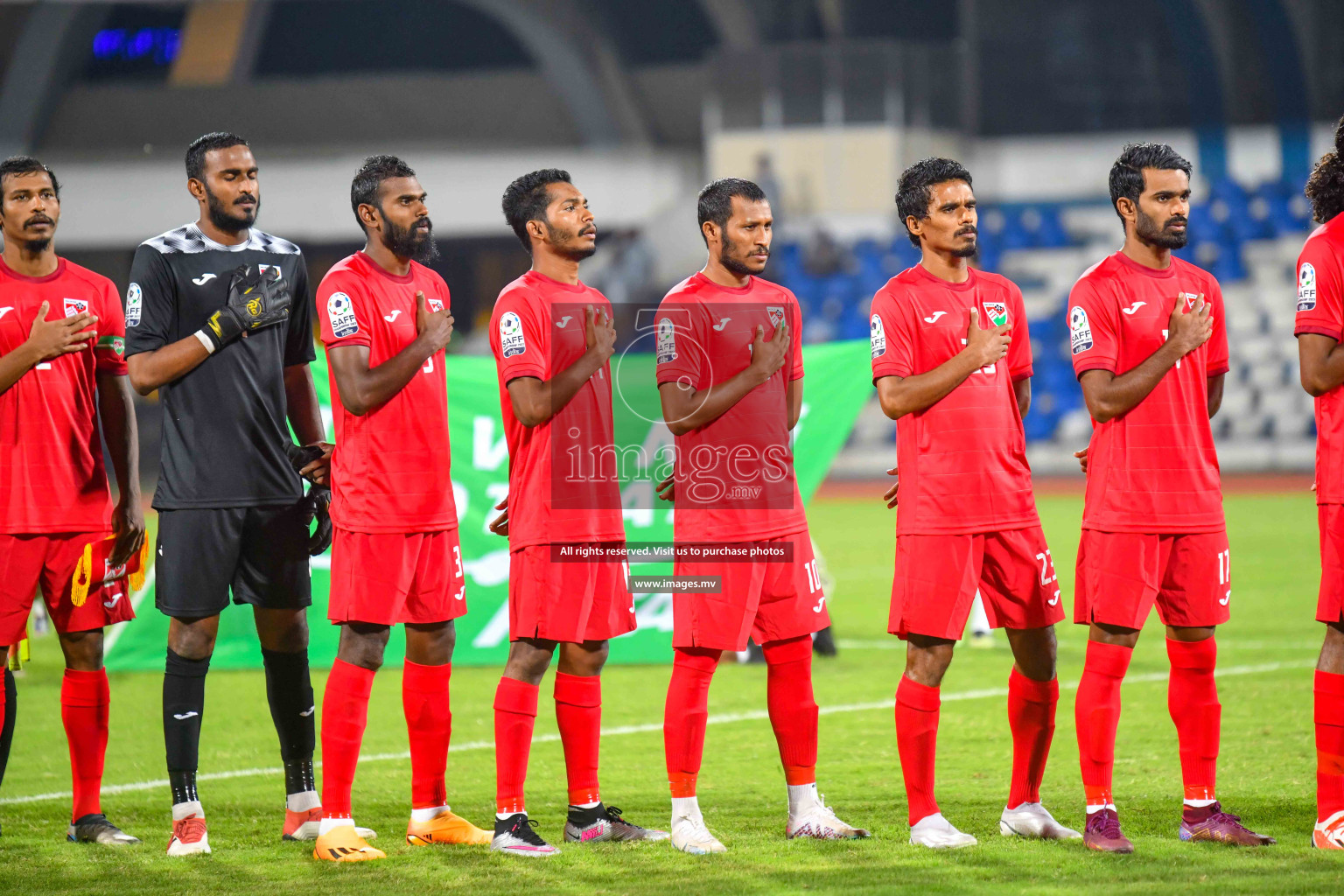 Maldives vs Bhutan in SAFF Championship 2023 held in Sree Kanteerava Stadium, Bengaluru, India, on Wednesday, 22nd June 2023. Photos: Nausham Waheed / images.mv