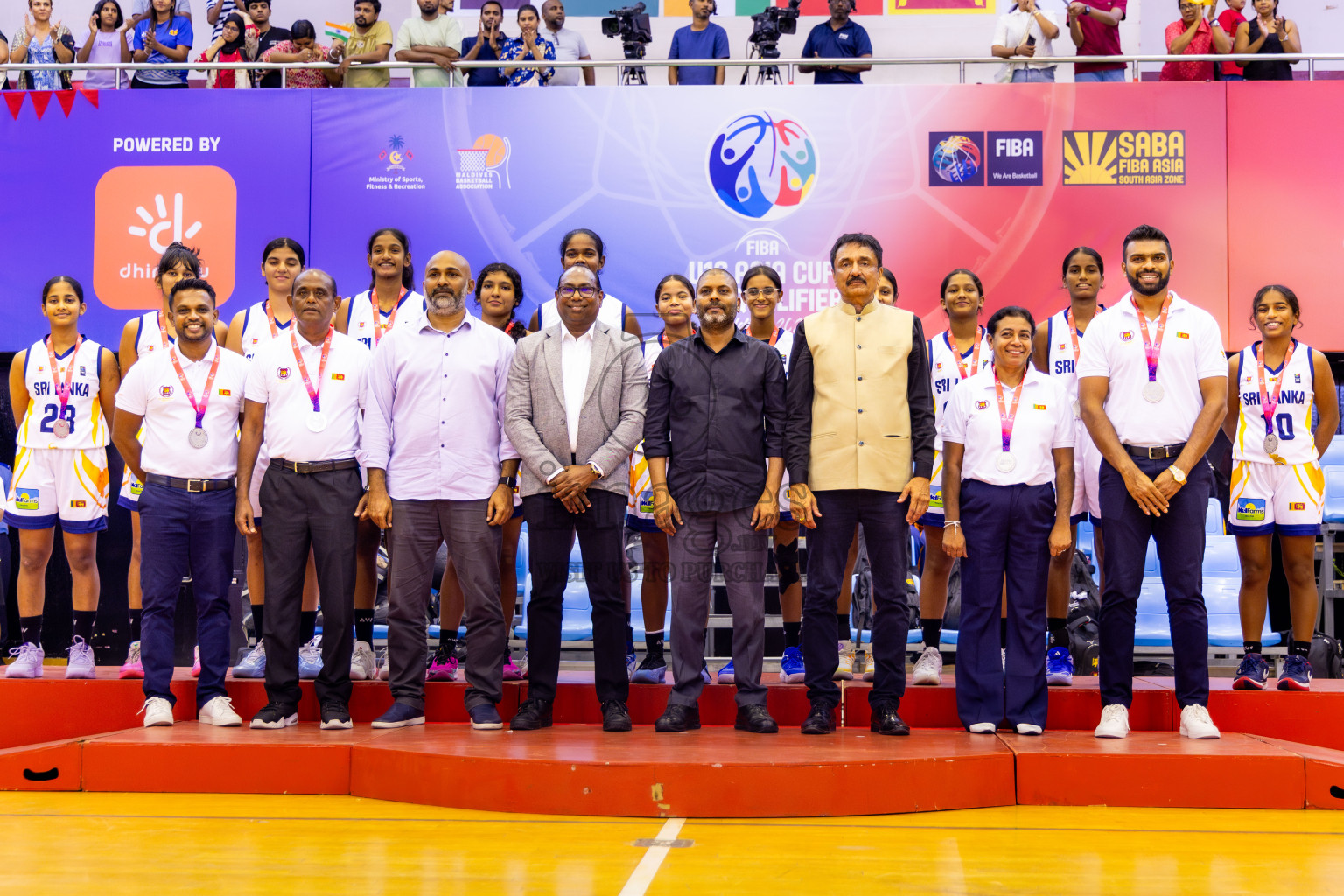 Closing Ceremony of Under 16 Asian Cup SABA Qualifiers 2025 was held in Social Center, Male', Maldives on Sunday, 15th June 2025. Photos: Nausham Waheed / images.mv