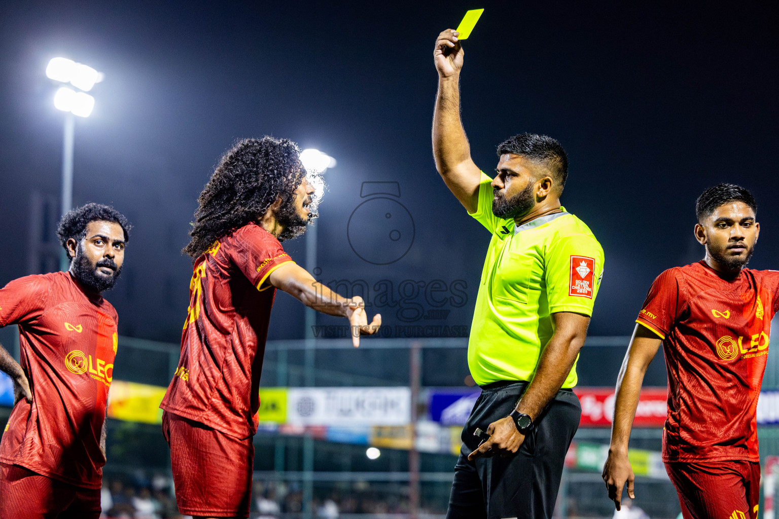 GA Gemanafushi VS GA Nilandhoo in Day 8 of Golden Futsal Challenge 2025 was held on Sunday, 12th January 2025, in Hulhumale', Maldives Photos: Nausham Waheed , Ismail Thoriq / images.mv