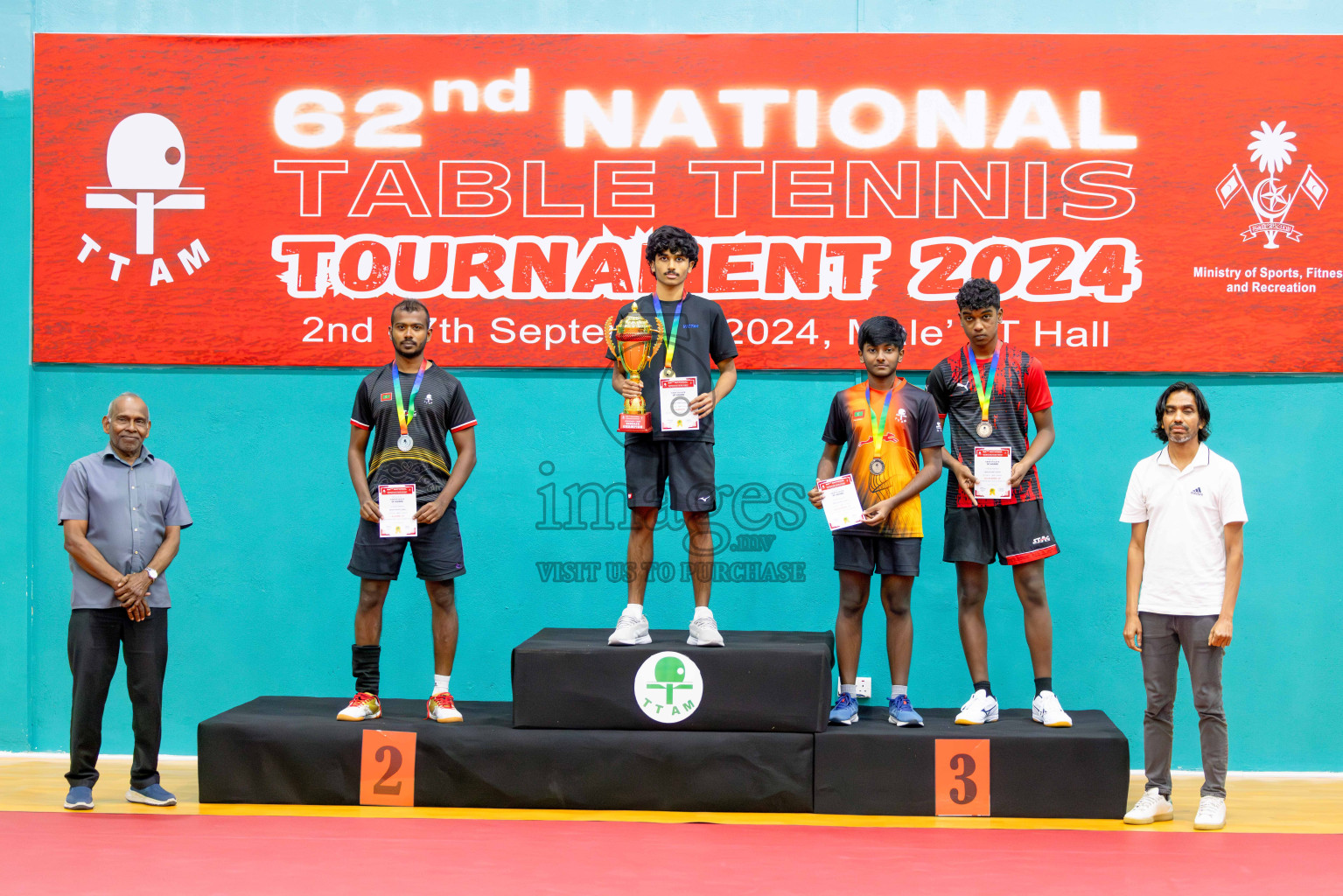 Finals of National Table Tennis Tournament 2024 was held at Male' TT Hall on Friday, 6th September 2024. 
Photos: Abdulla Abeed / images.mv