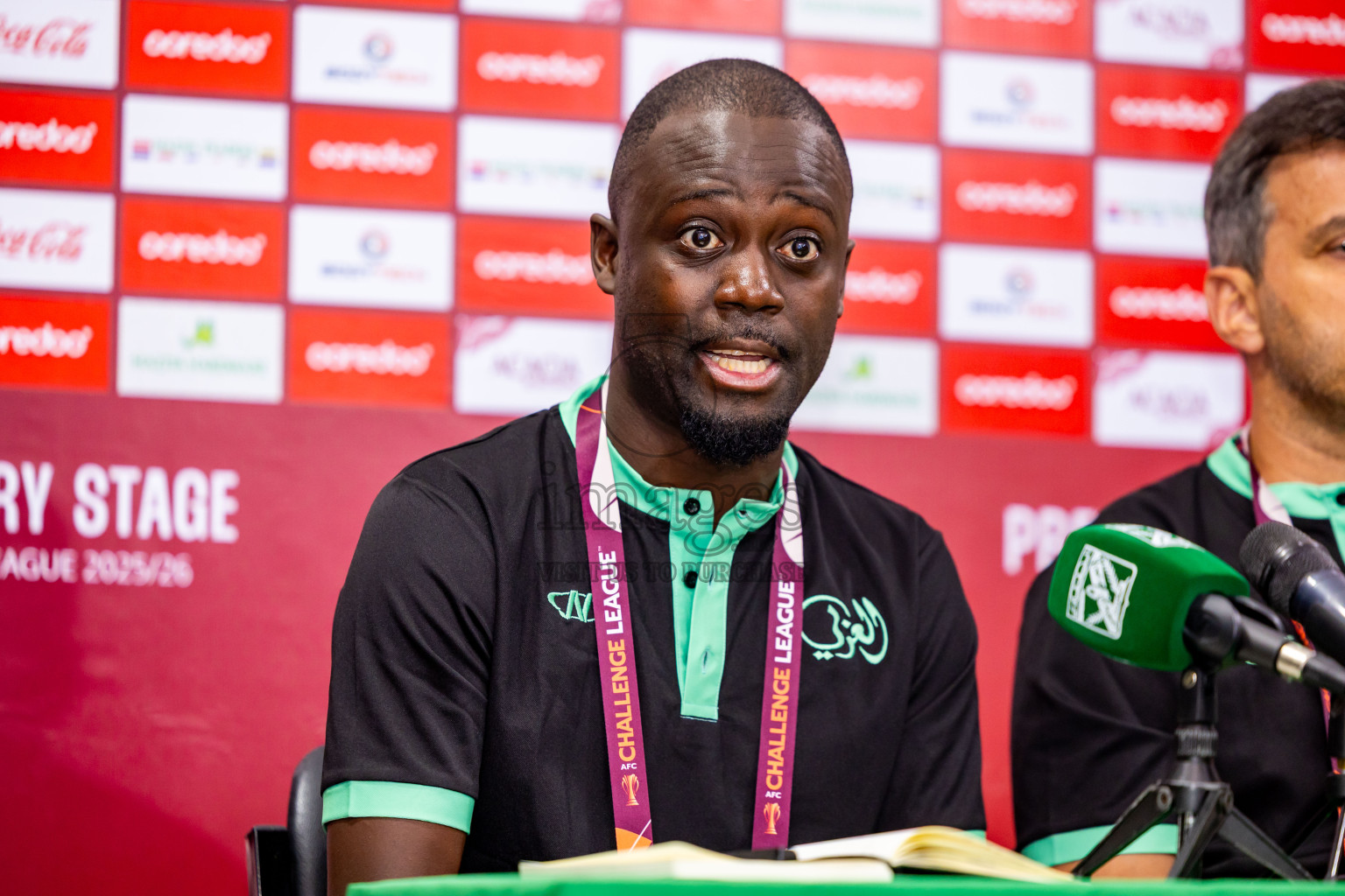 Final Pre-Match Press Conference of AFC Challenge League 2025/26 Preliminary Stage-Maziya Sports & RC vs Al Arabi SC was held at National Stadium in Male', Maldives on Monday, 11th August 2025. Photos: Nausham Waheed / images.mv