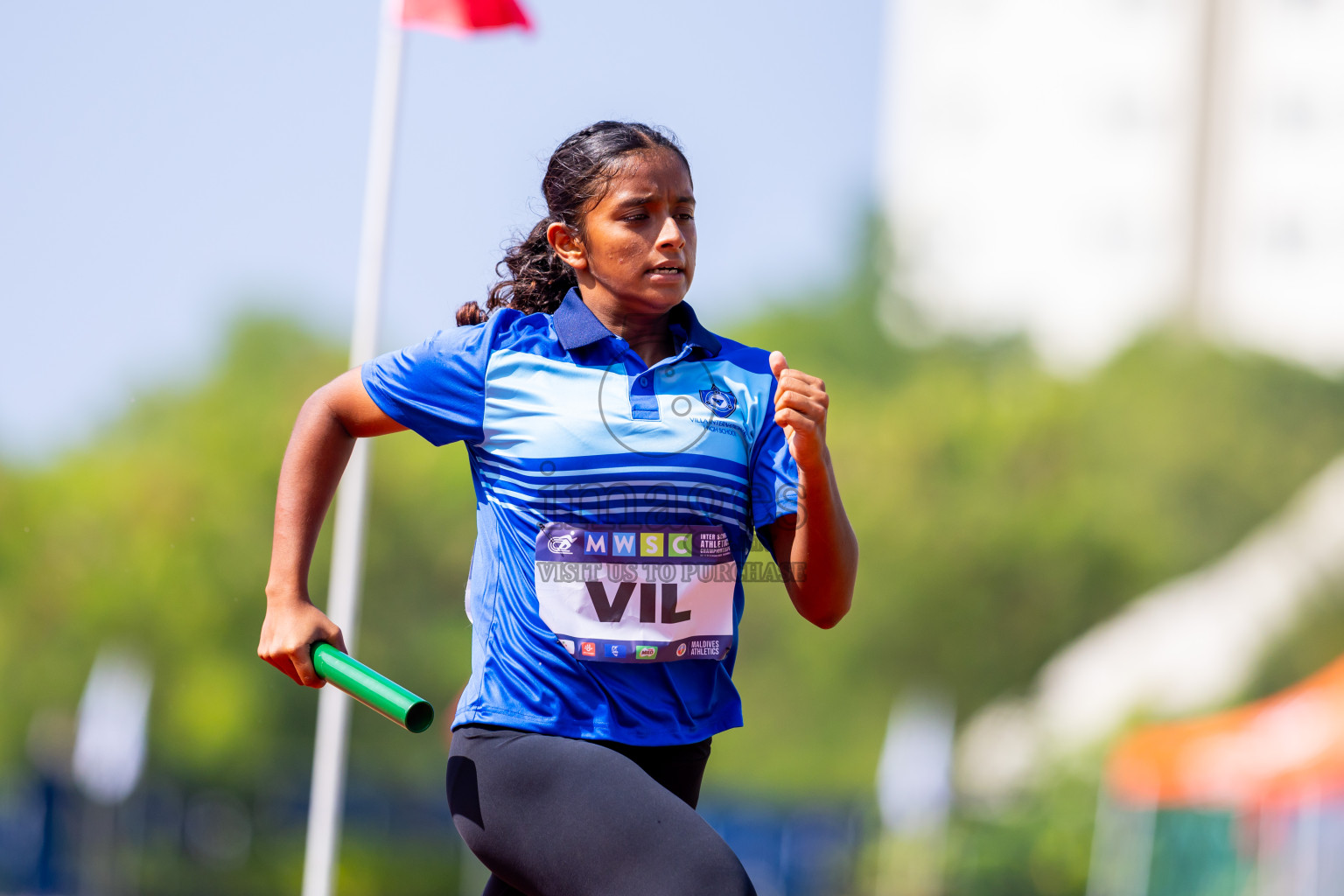 Day 6 of MWSC Interschool Athletics Championships 2024 held in Hulhumale Running Track, Hulhumale, Maldives on Thursday, 14th November 2024. Photos by: Nausham Waheed / Images.mv