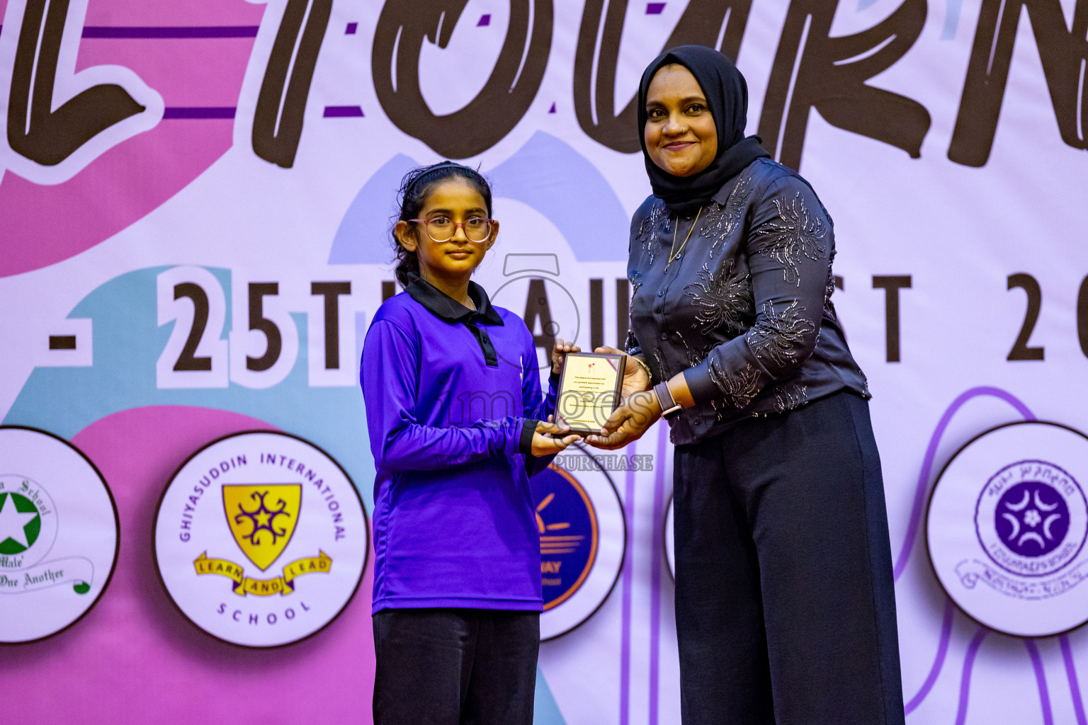 Closing Ceremony of Inter-school Netball Tournament held in Social Center at Male', Maldives on Monday, 26th August 2024. Photos: Hassan Simah / images.mv