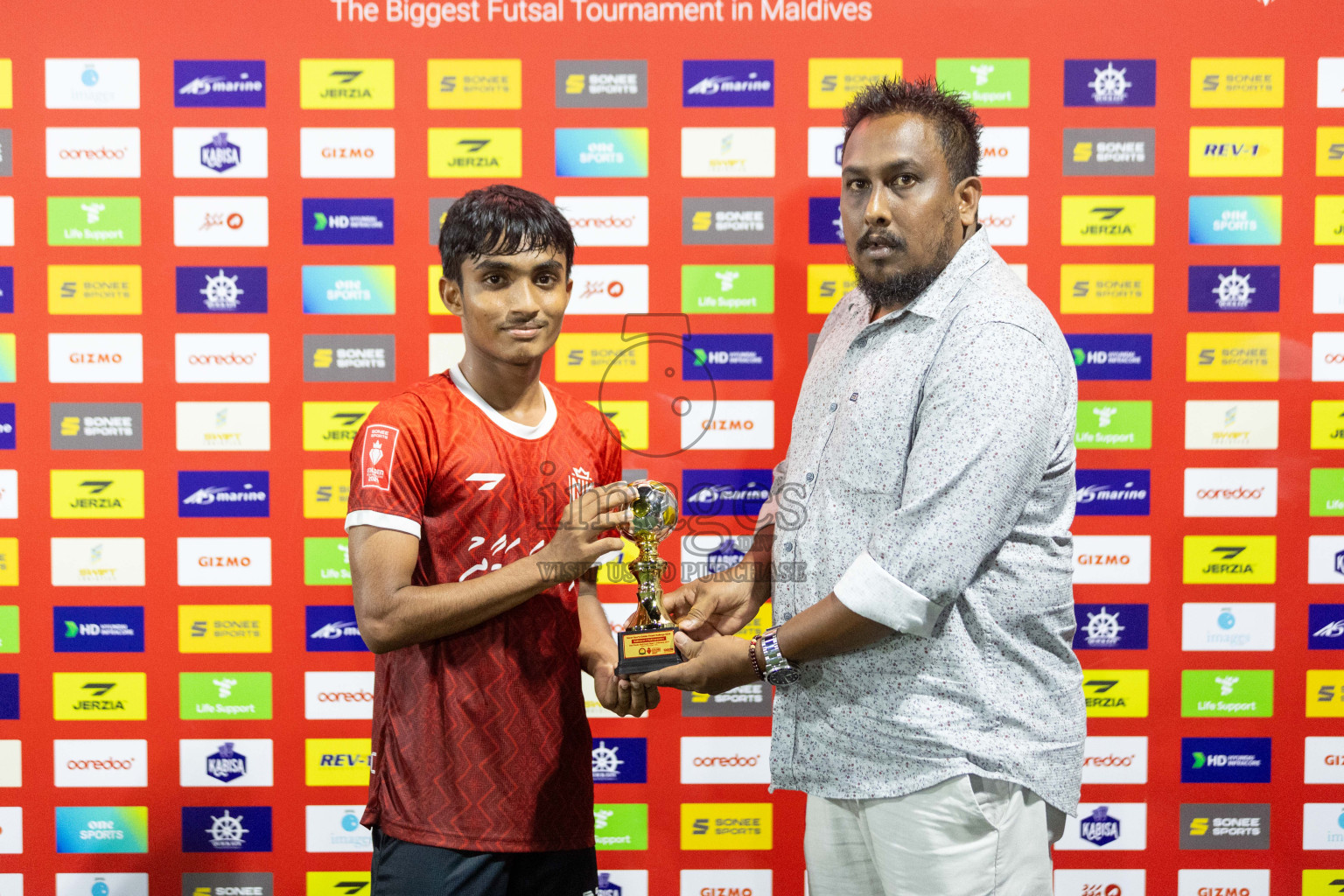 HDh Nolhivaran vs HDh Nolhivaranfaru in Day 18 of Golden Futsal Challenge 2024 was held on Thursday, 1st February 2024, in Hulhumale', Maldives Photos: Nausham Waheed, / images.mv