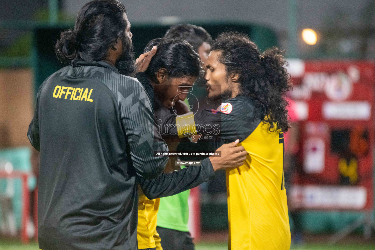 Team FSM Vs Prisons Club in the Semi Finals of Club Maldives 2021 held in Hulhumale, Maldives on 15 December 2021. Photos: Ismail Thoriq / images.mv