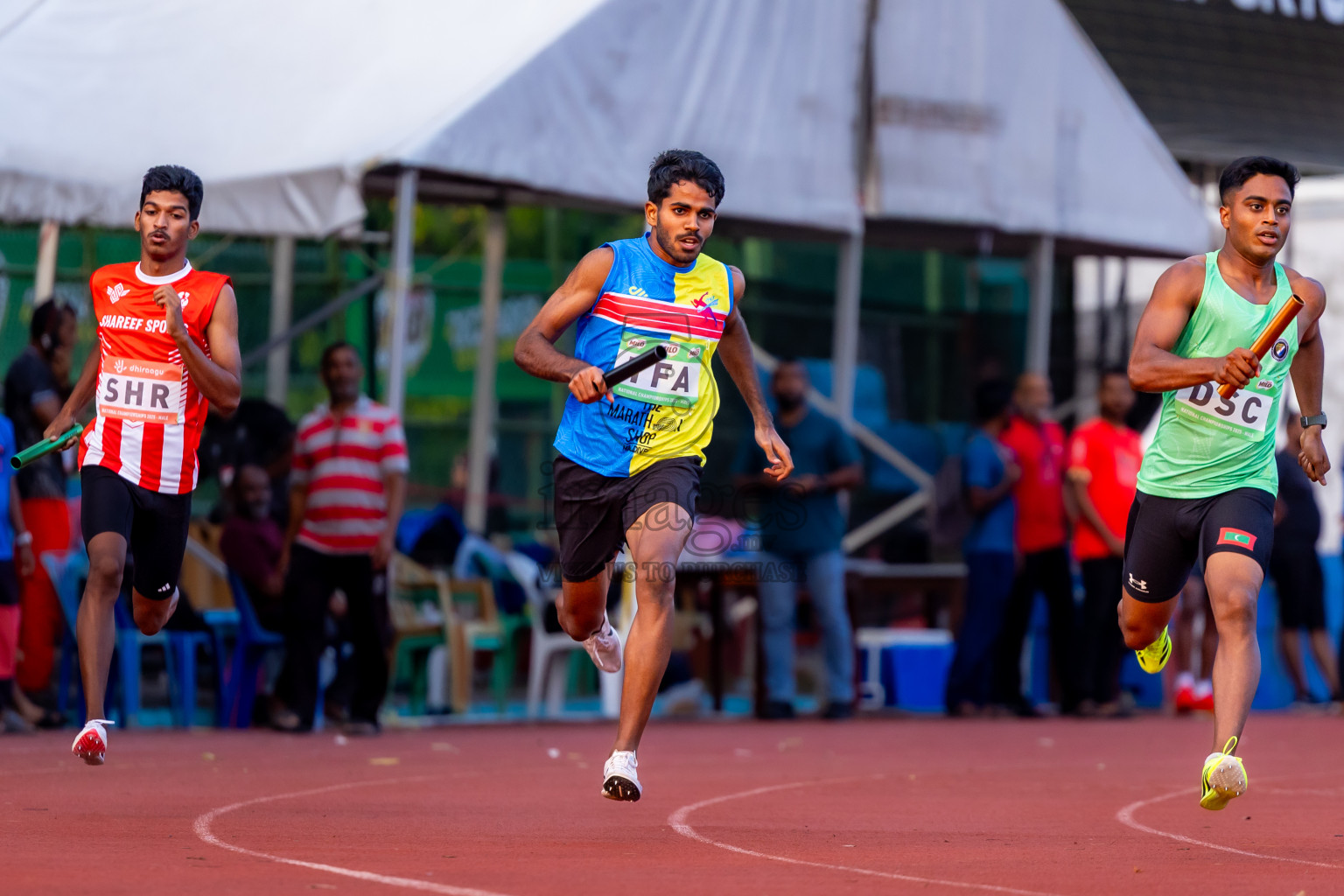 Day 1 of National Athletics Championship 2025 was held at Ekuveni Running Ground in Male', Maldives on Thursday, 14th August 2025. Photos: Nausham Waheed / images.mv