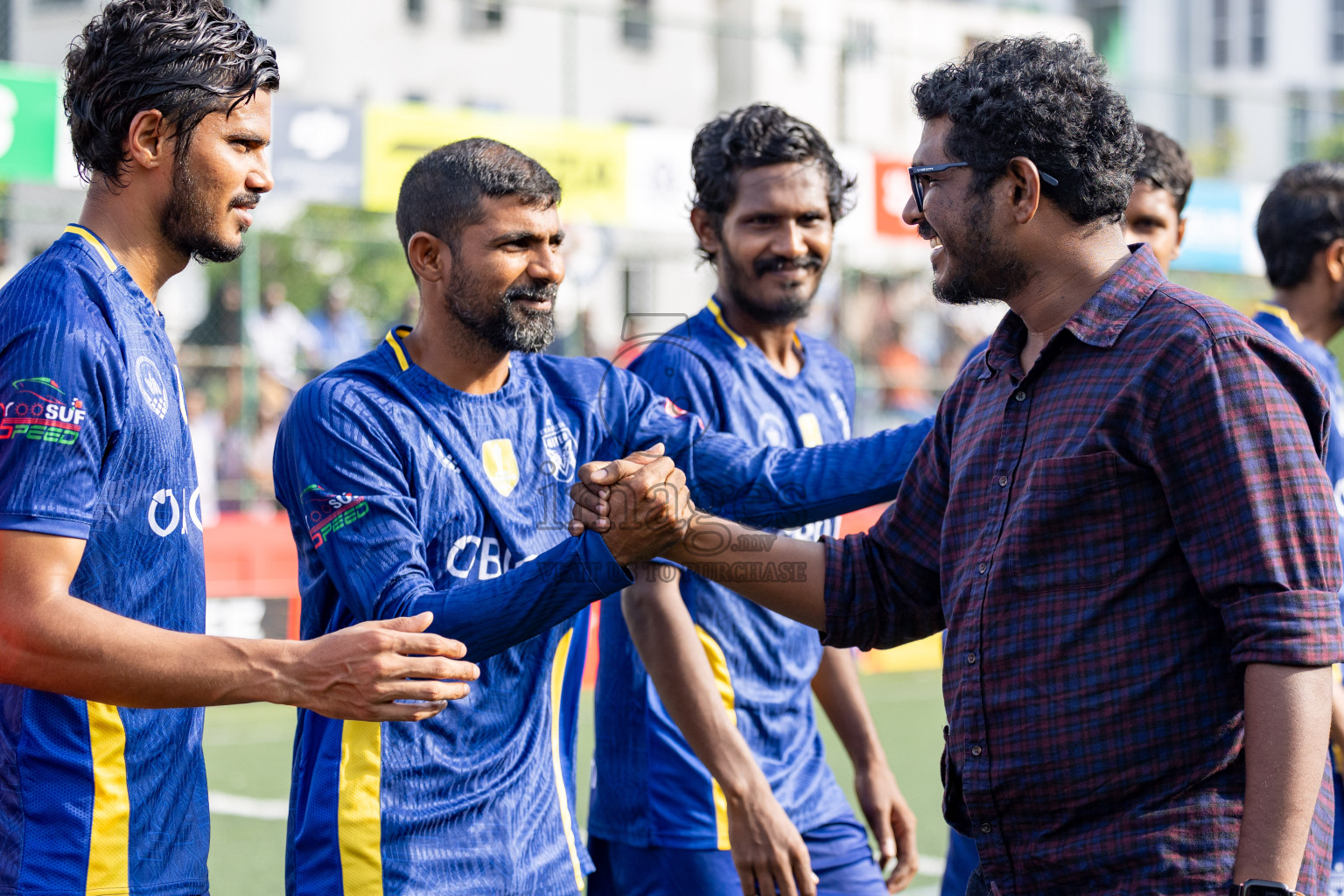 B Eydhafushi vs B Thulhaadhoo in Day 13 of Golden Futsal Challenge 2025 was held on Friday, 17th January 2025, in Hulhumale', Maldives 
Photos: Hassan Simah / images.mv