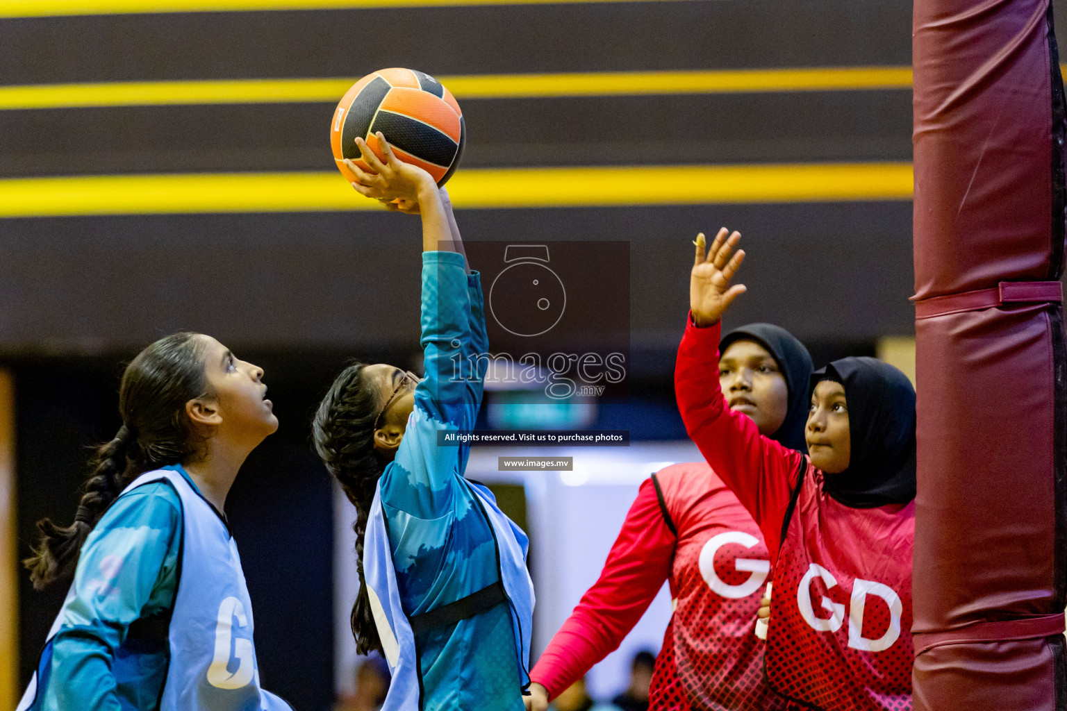 Day 8 of 24th Interschool Netball Tournament 2023 was held in Social Center, Male', Maldives on 3rd November 2023. Photos: Hassan Simah, Nausham Waheed / images.mv