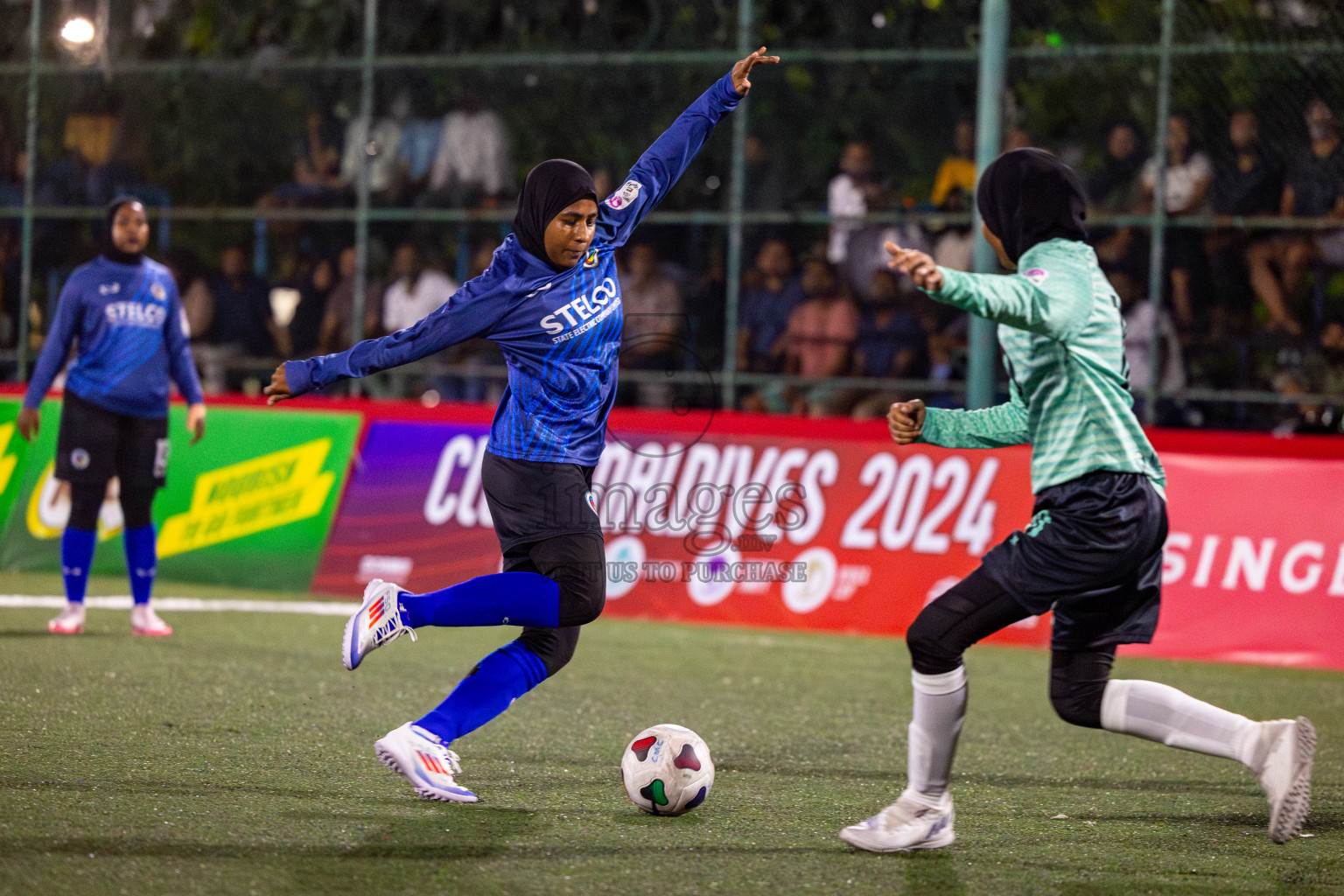 STELCO RECREATION CLUB vs TEAM DHARUMAVANTHA in Eighteen Thirty 2024 held in Rehendi Futsal Ground, Hulhumale', Maldives on Thursday, 5th September 2024. 
Photos: Hassan Simah / images.mv