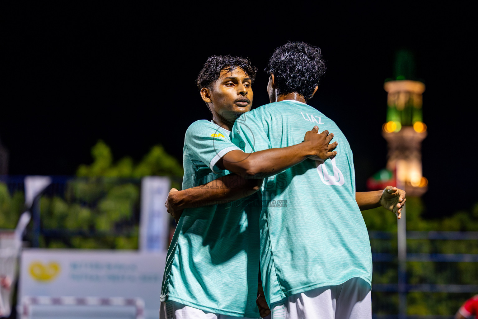Dhonfan vs Kihaadhoo in Day 6 of Better in Baa Futsal Fiesta 2025 Men's division held in B. Eydhafushi, Maldives on Monday, 10th November 2025. Photos: Nausham Waheed / images.mv