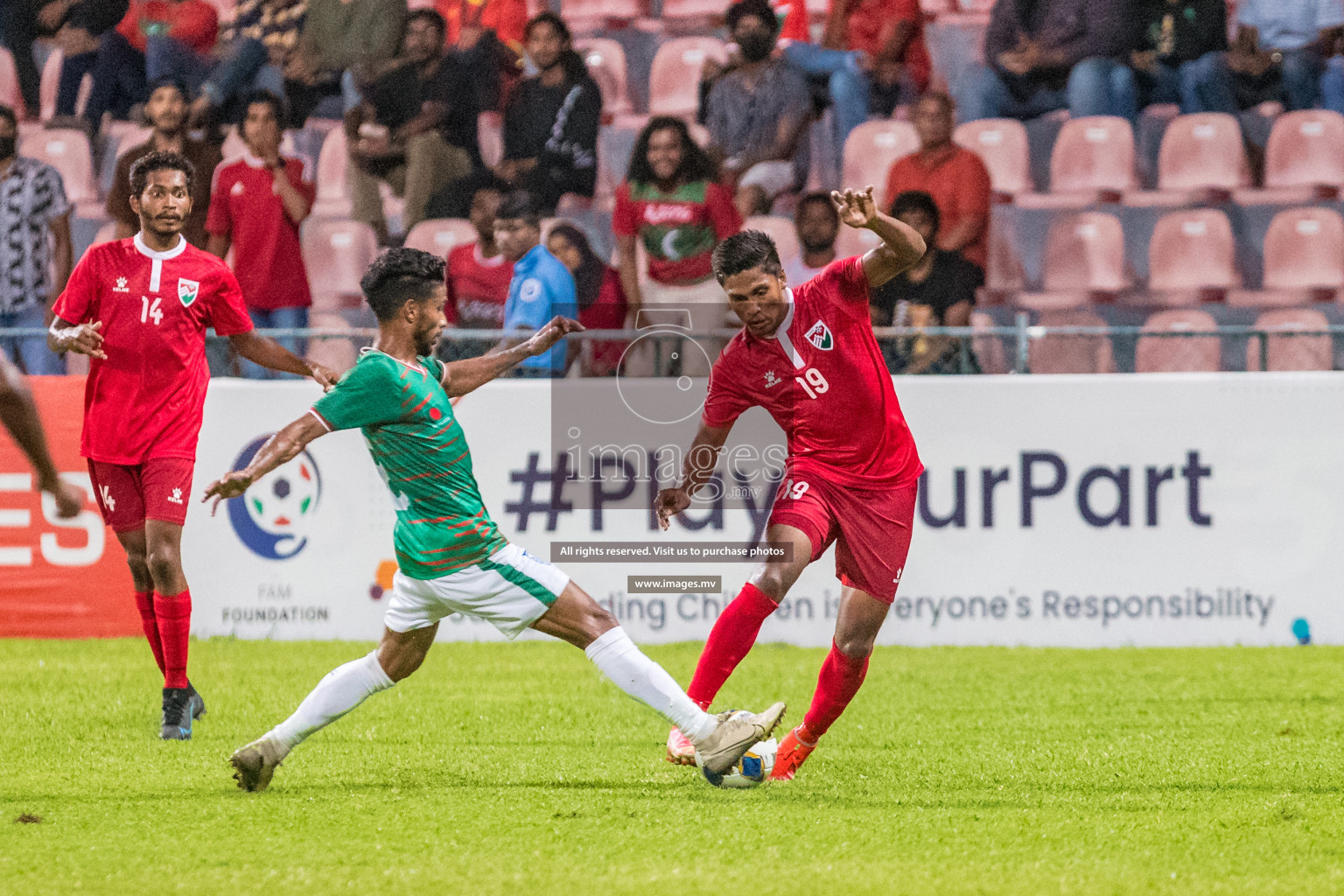 Maldives vs Bangladesh Friendly Match 24 Mar 2022 at Galolhu Rasmee Stadium Malé photos by Nausham Waheed