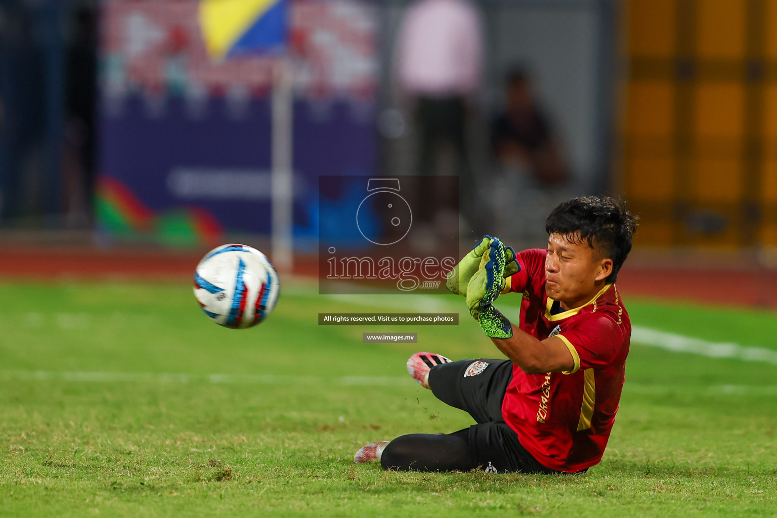 Bhutan vs Lebanon in SAFF Championship 2023 held in Sree Kanteerava Stadium, Bengaluru, India, on Sunday, 25th June 2023. Photos: Nausham Waheed / images.mv