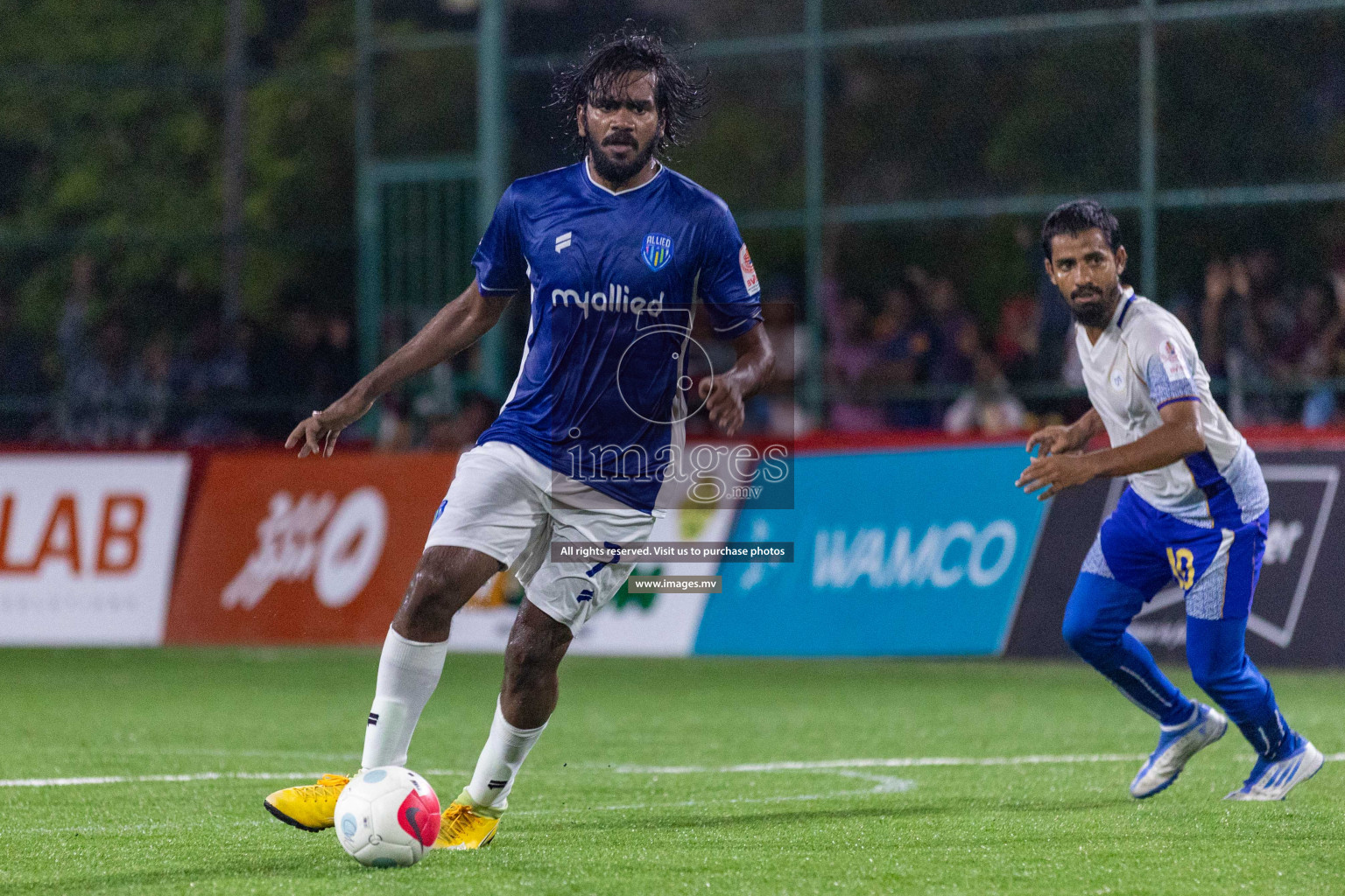 Team Allied vs Muleeaage RC in Club Maldives Cup 2022 was held in Hulhumale', Maldives on Wednesday, 12th October 2022. Photos: Ismail Thoriq/ images.mv