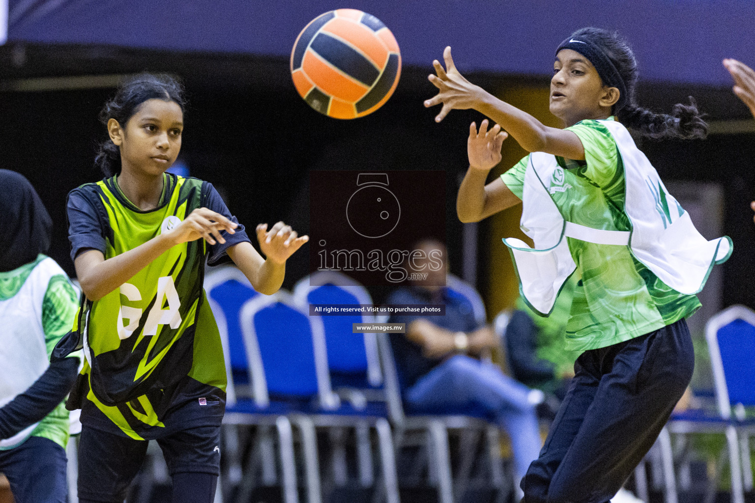 Day3 of 24th Interschool Netball Tournament 2023 was held in Social Center, Male', Maldives on 29th October 2023. Photos: Nausham Waheed, Mohamed Mahfooz Moosa / images.mv