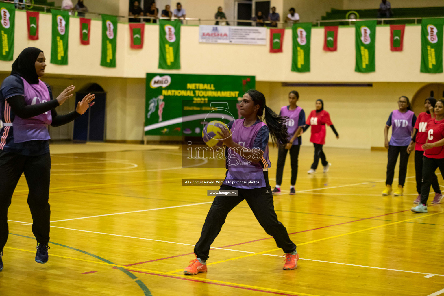 Milo National Netball Tournament 2021 held from 22 November to 05 December 2021 in Social Center Indoor Court, Male, Maldives