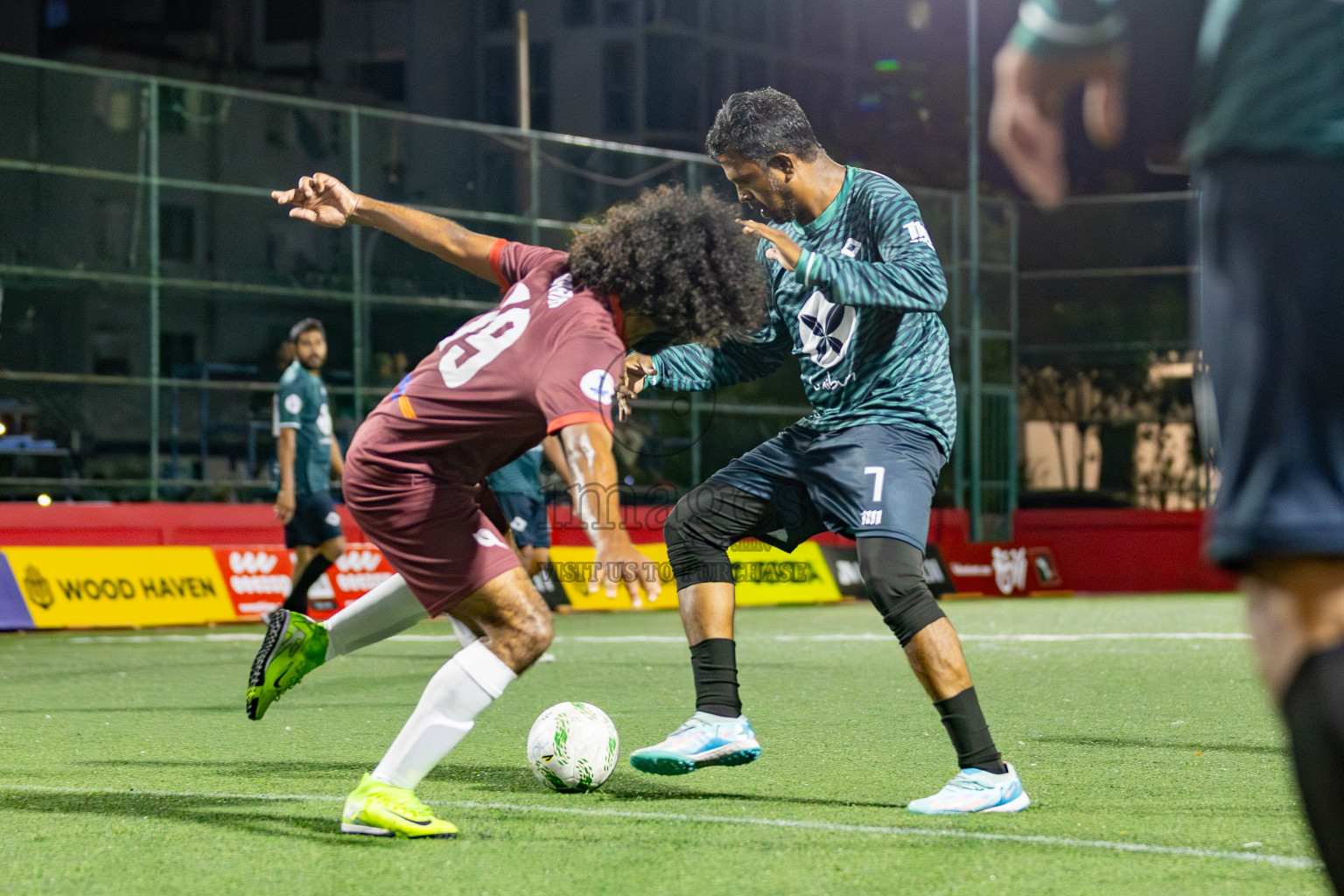 Maldives Post vs Dharumavantha in Day 9 of Office League 2025 was held on Thursday, 24th April 2025 in Hulhumale', Maldives. Photos: Mohamed Mahfooz Moosa  / images.mv