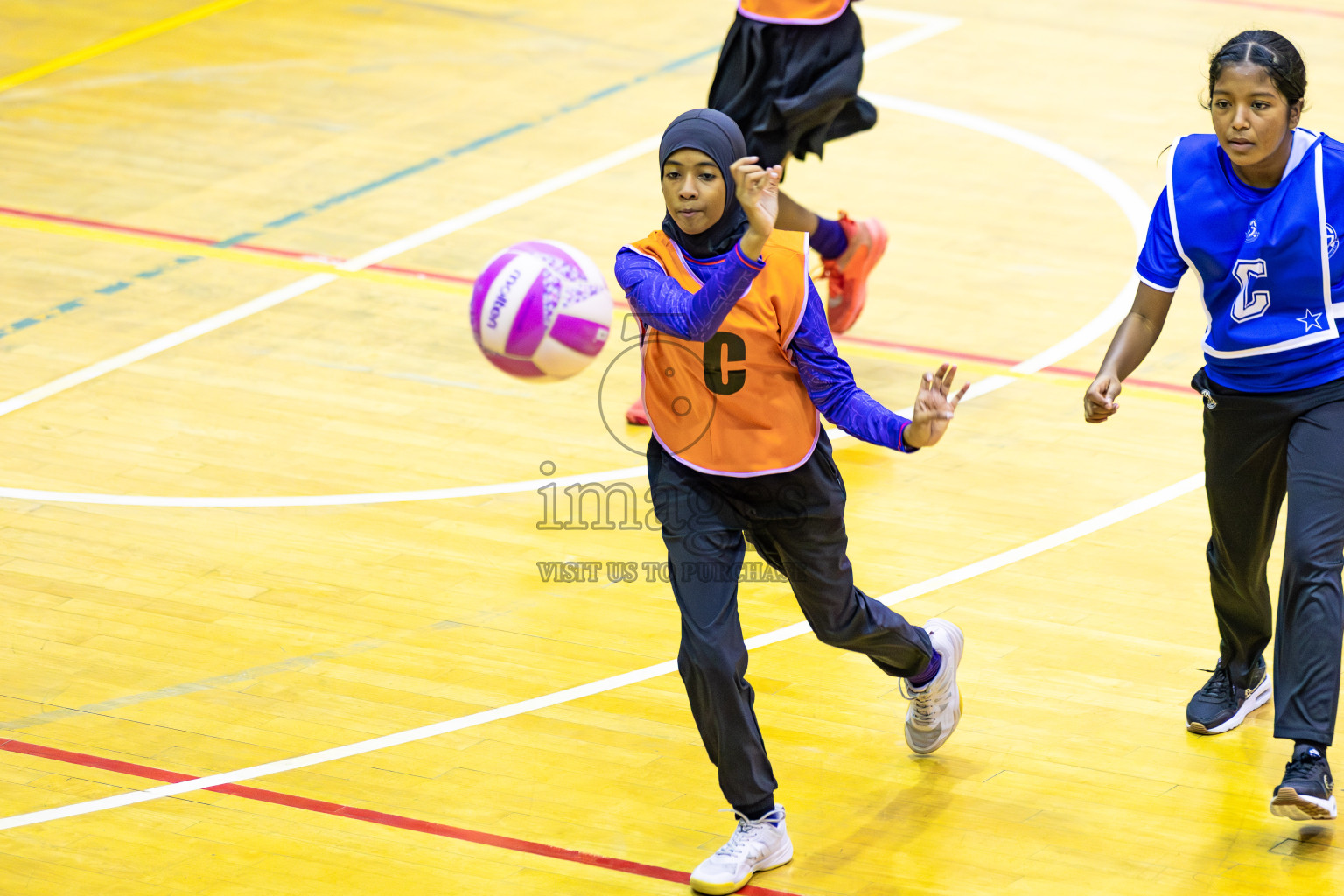 Day 1 of Inter-School Netball Tournament 2025 was held in Social Center Indoor Hall on Saturday, 18th October 2025. Photos: Areef Adam / images.mv