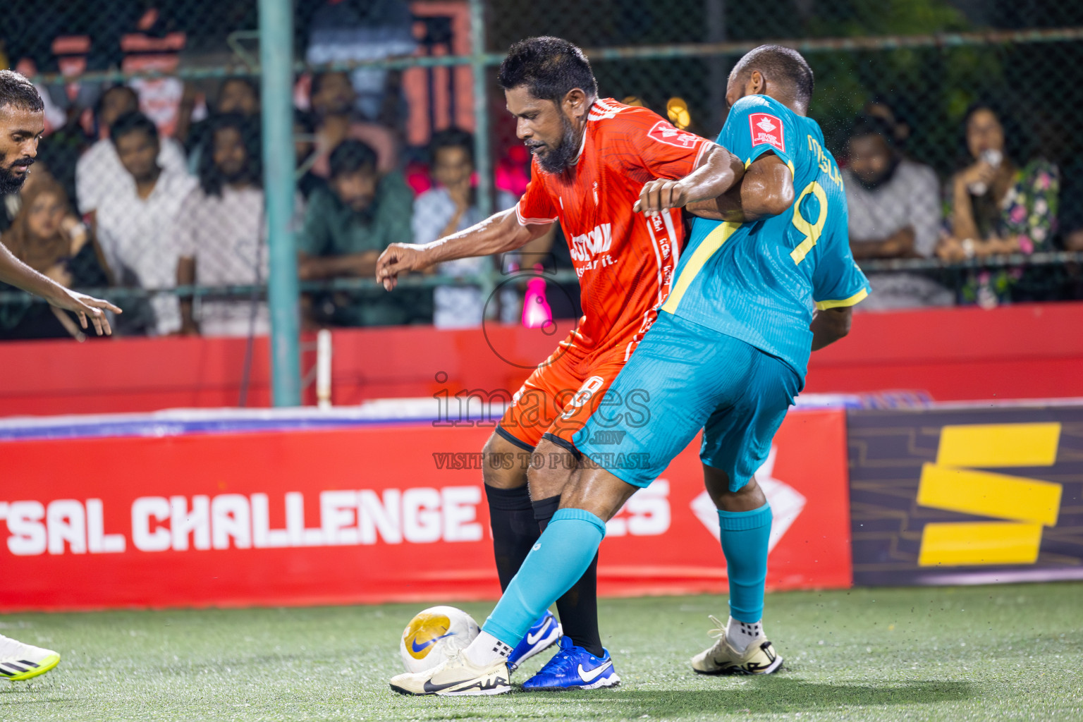 L Maavah VS L Gan in Day 8 of Golden Futsal Challenge 2025 was held on Sunday, 12th January 2025, in Hulhumale', Maldives
Photos: Ismail Thoriq / images.mv