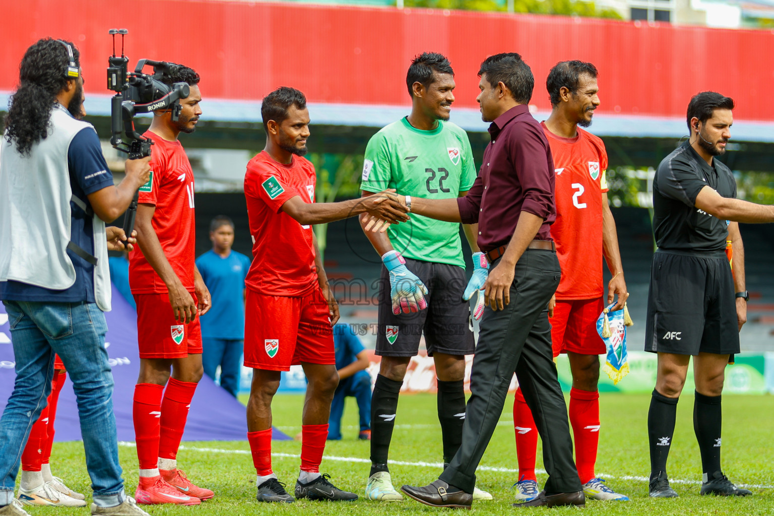 Maldives vs Tajikistan in the AFC Asian Cup Saudi Arabia 2027 Qualifier was played in Male' Maldives on Tuesday, 14th October 2025. 
Photos: Raaif Yoosuf / images.mv