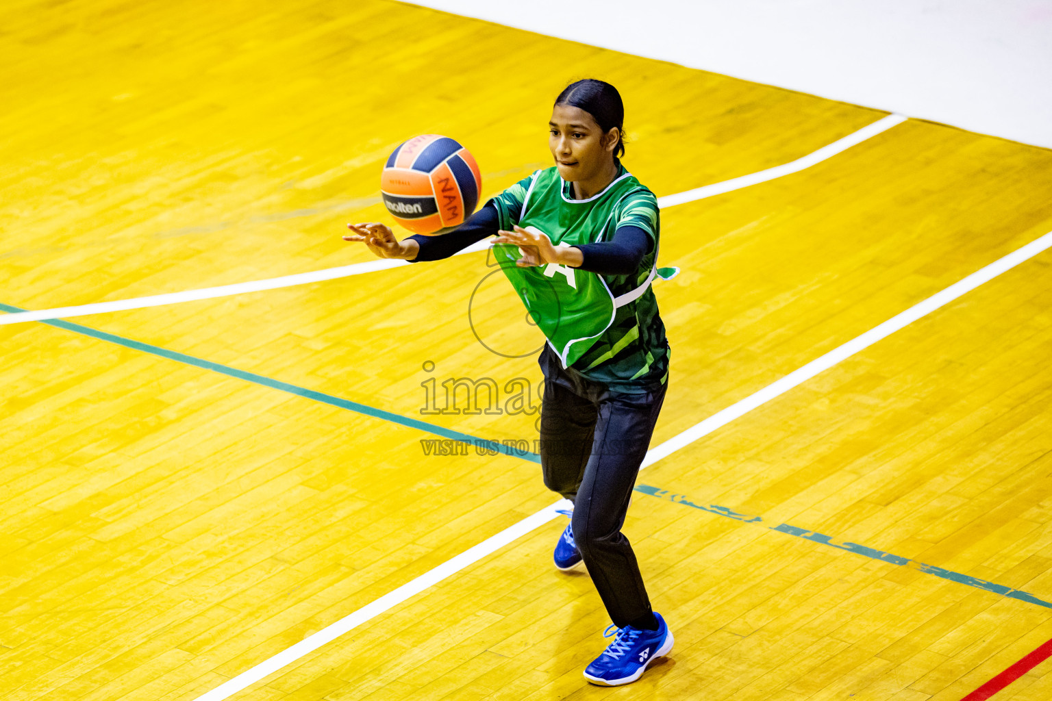 Day 5 of 25th Inter-School Netball Tournament was held in Social Center at Male', Maldives on Tuesday, 13th August 2024. Photos: Nausham Waheed / images.mv