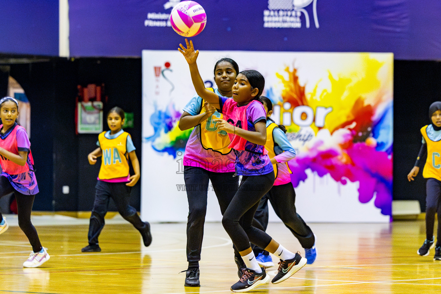 Netgen A vs N Sports Academy B in Day 2 of 3rd Junior Championship - Netball association of Maldives, held at Social Center on Monday 20th January 2025 . Photos by Nausham Waheed