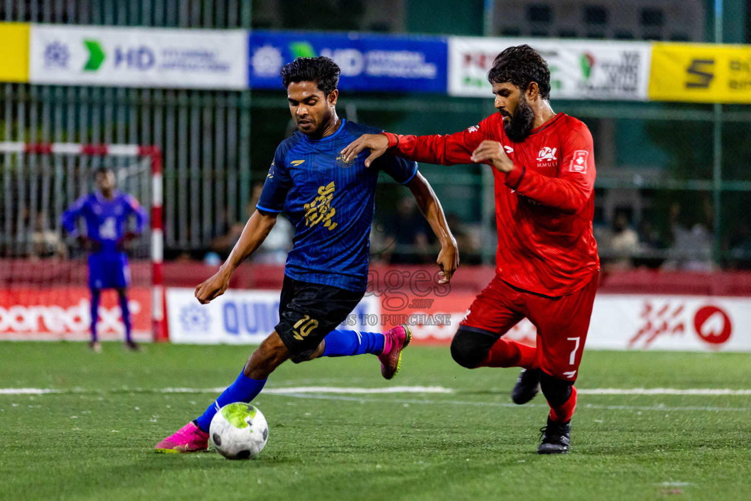 M Dhiggaru VS M Muli in Day 25 of Golden Futsal Challenge 2024 was held on Thursday , 8th February 2024 in Hulhumale', Maldives Photos: Nausham Waheed / images.mv