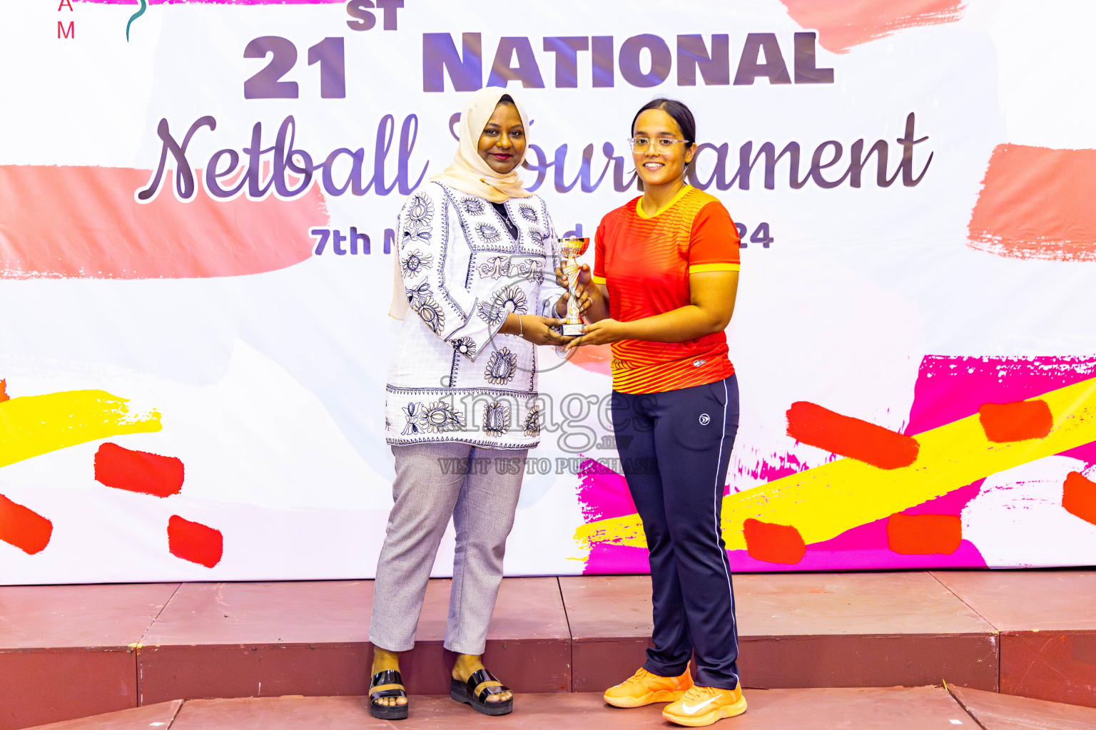 Sports Club Skylark vs Youth United Sports Club in Final of 21st National Netball Tournament was held in Social Canter at Male', Maldives on Monday, 13th May 2024. Photos: Nausham Waheed / images.mv