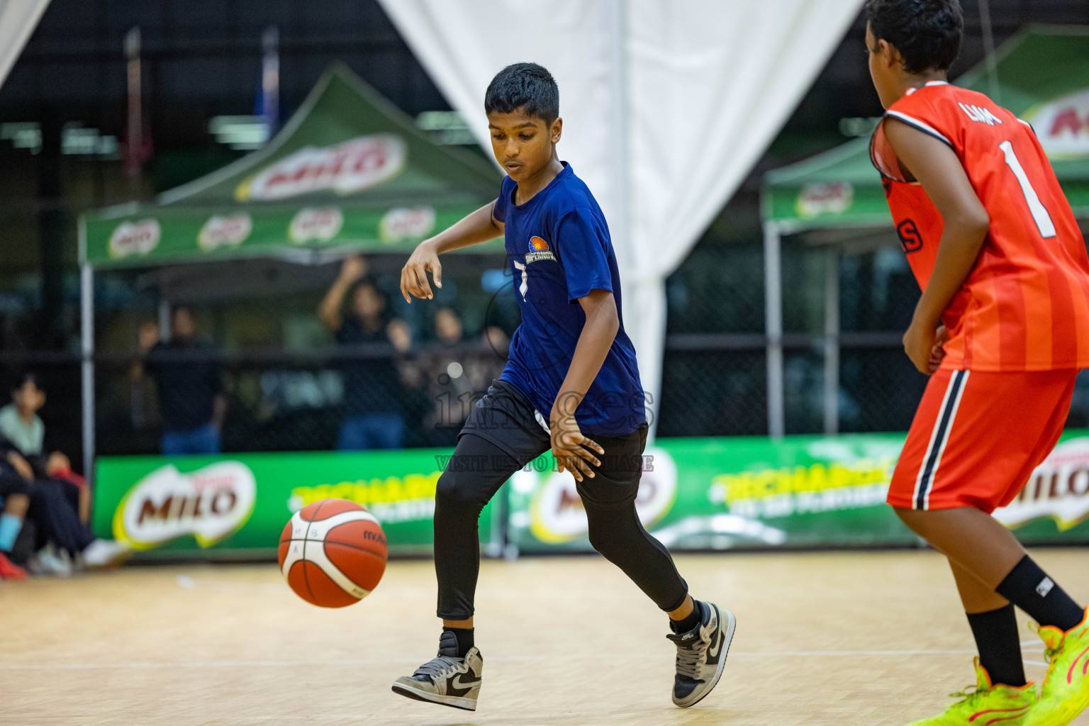 Milo 5 x 5 Junior Challenge 2025 - Basketball tournament held in Basketball Training Center, Male', Maldives on Thursday, 09th October 2025. 
Photo by: Hassan Simah / Images.mv