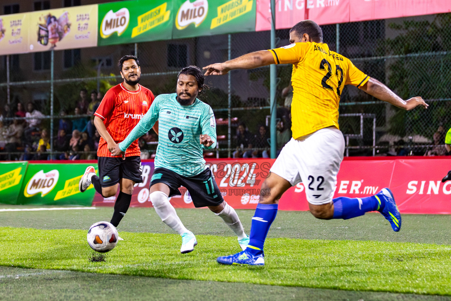 DHARUMAVANTHA vs FINANCE RC in Club Maldives Classic 2024 held in Rehendi Futsal Ground, Hulhumale', Maldives on Tuesday, 10th September 2024. 
Photos: Mohamed Mahfooz Moosa / images.mv