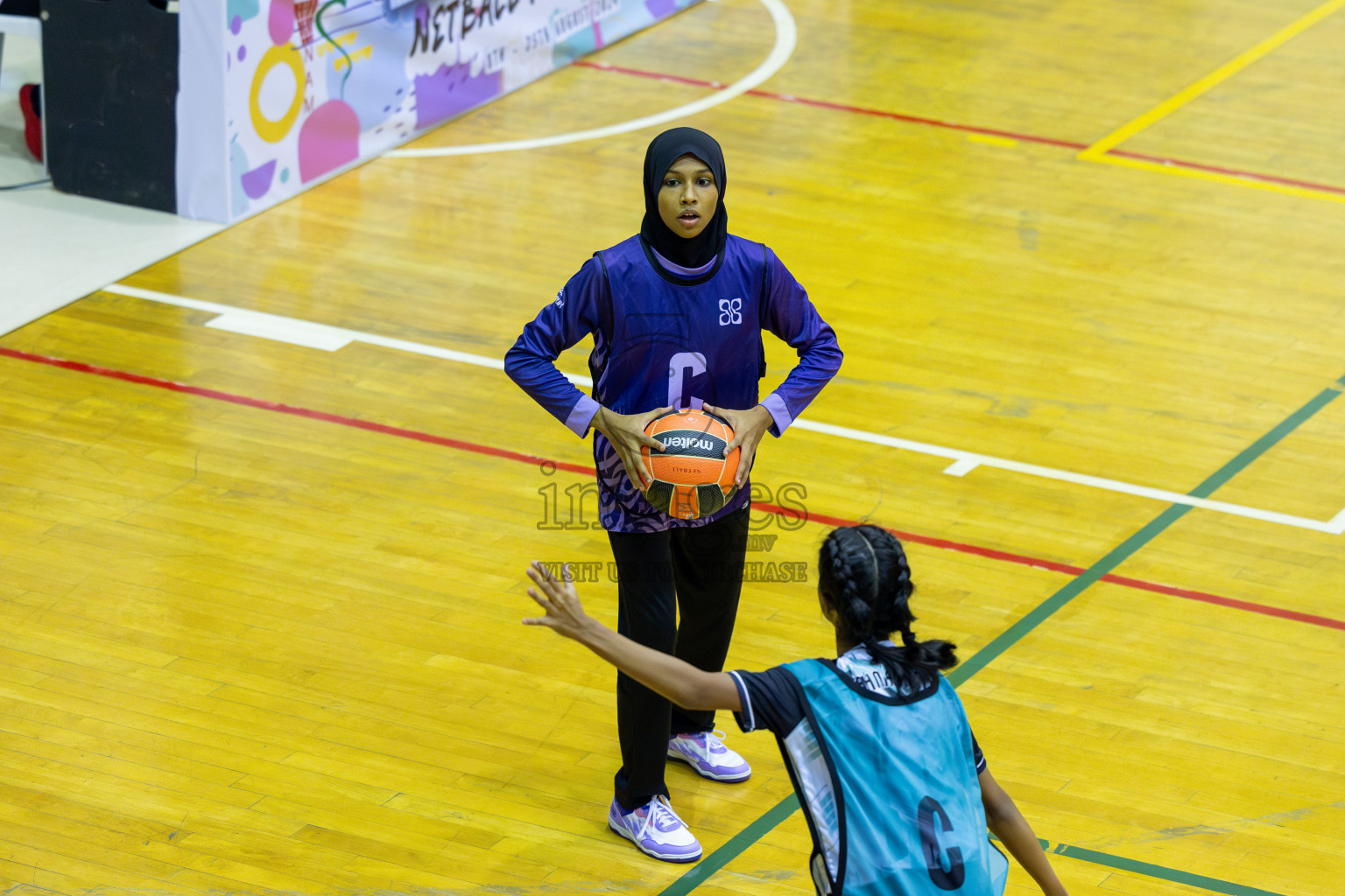 Day 13 of 25th Inter-School Netball Tournament was held in Social Center at Male', Maldives on Saturday, 24th August 2024. Photos: Mohamed Mahfooz Moosa / images.mv