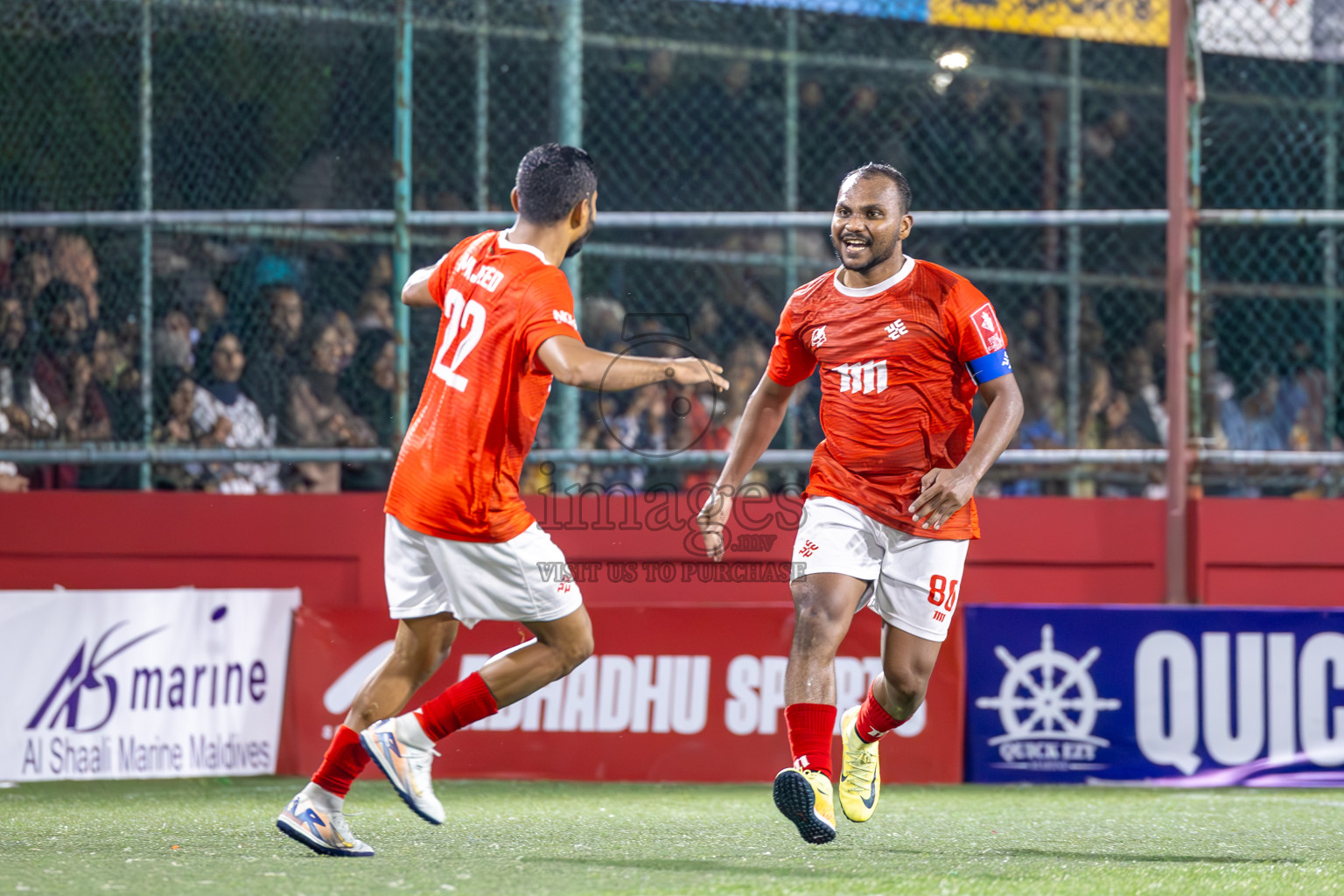 K Gaafaru vs K Kaashidhoo in Kaafu Atoll Semi Final in Day 24 of Golden Futsal Challenge 2025 was held on Tuesday , 28th January 2025, in Hulhumale', Maldives. Photos: Ismail Thoriq / images.mv