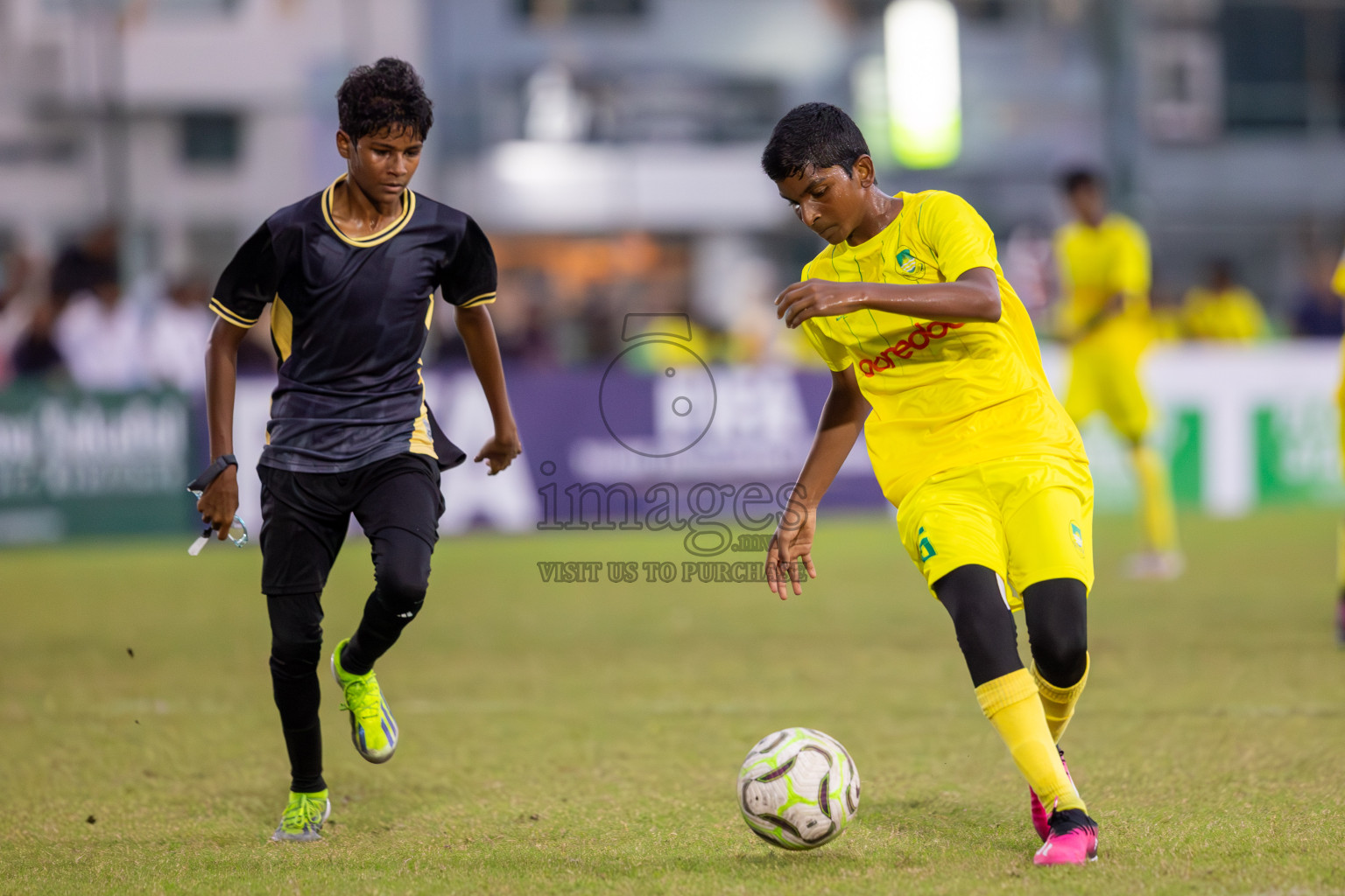 Eagles vs Maziya (U14) in Dhivehi Youth League 2024 - Day 2. Matches held at Henveiru Stadium on 22nd November 2024 , Friday. Photos: Shuu Abdul Sattar/ Images.mv