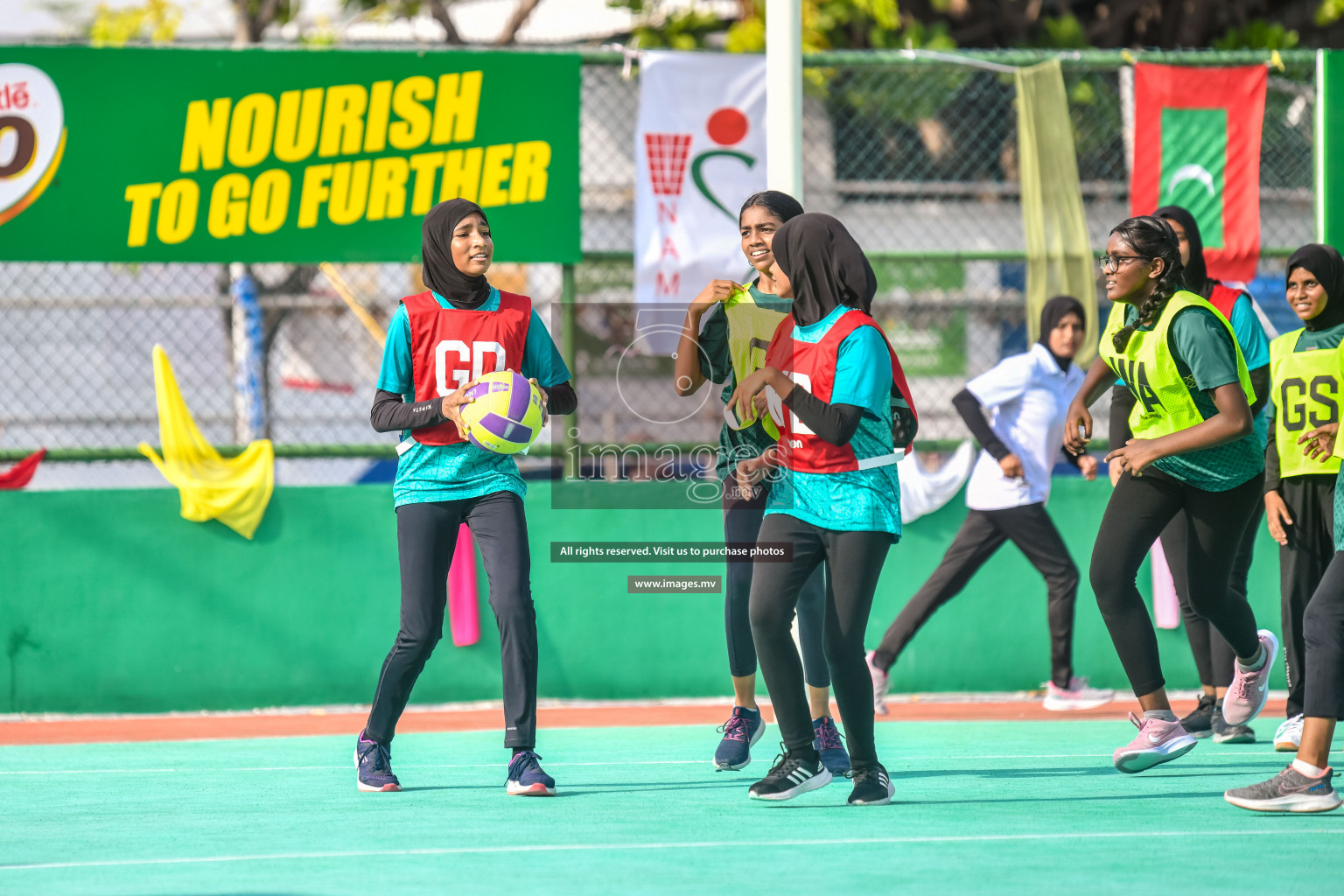 Day 11 of Junior Netball Championship 2022 held in Male', Maldives. Photos by Nausham Waheed