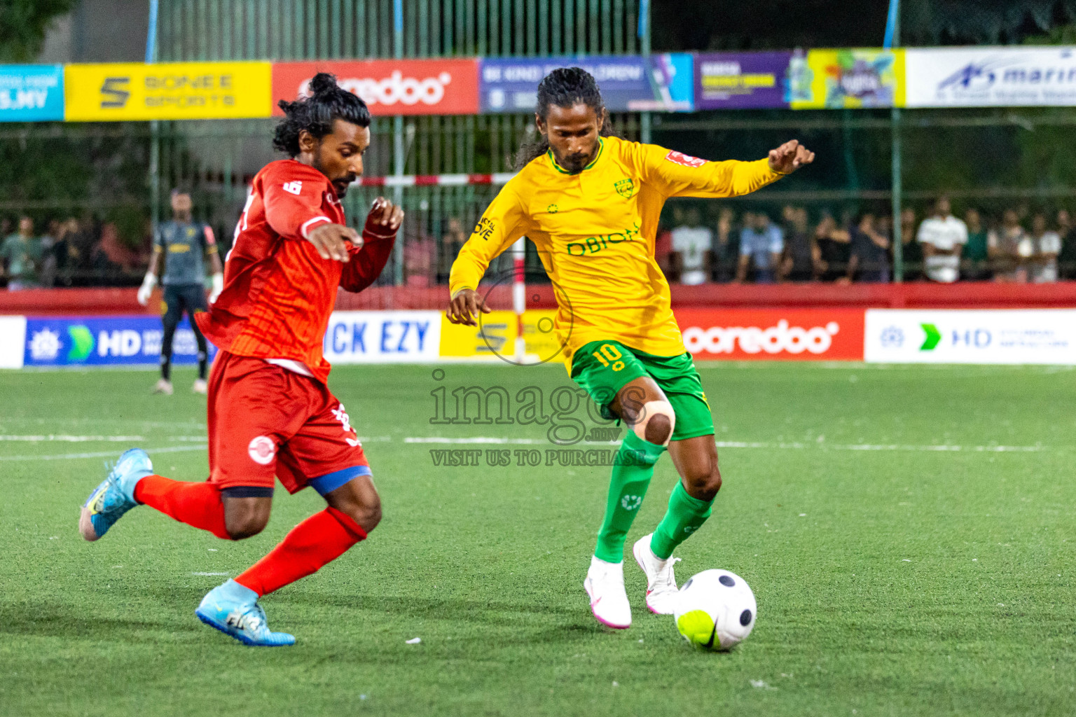 GDh. Vaadhoo VS GDh. Gadhdhoo in Day 23 of Golden Futsal Challenge 2024 was held on Tuesday , 6th February 2024 in Hulhumale', Maldives 
Photos: Hassan Simah / images.mv