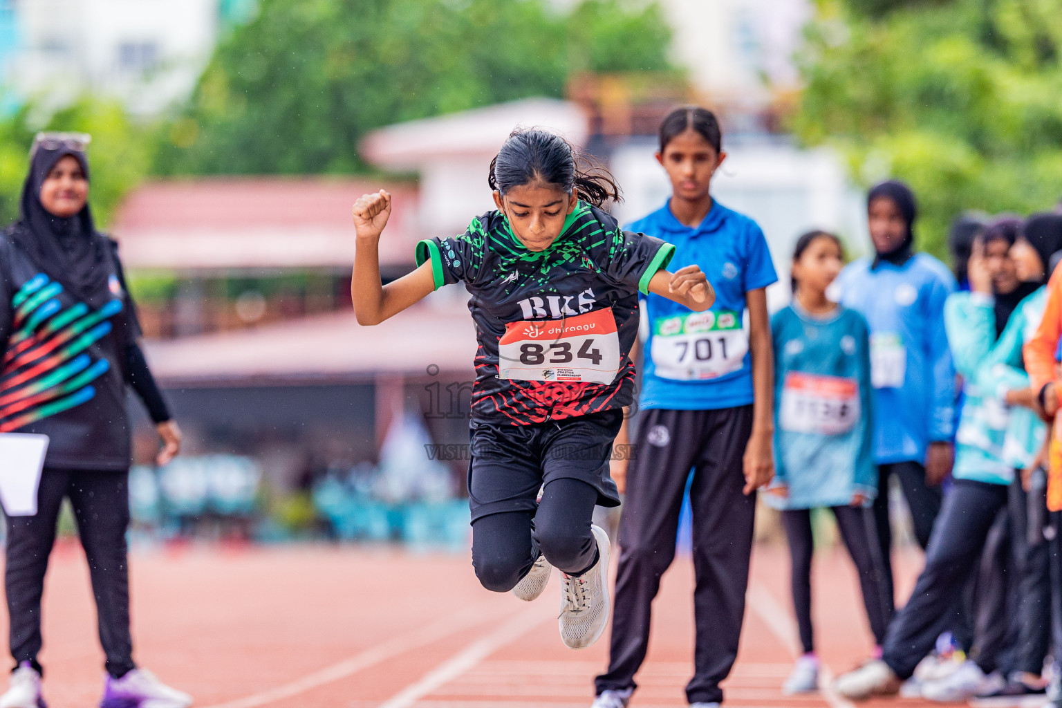 Day 4 of Inter-school Athletics Championship 2025 held in Ekuveni Synthetic Track, Male', Maldives on Thursday, 09th October 2025. Photos by: Areef Adam / Images.mv