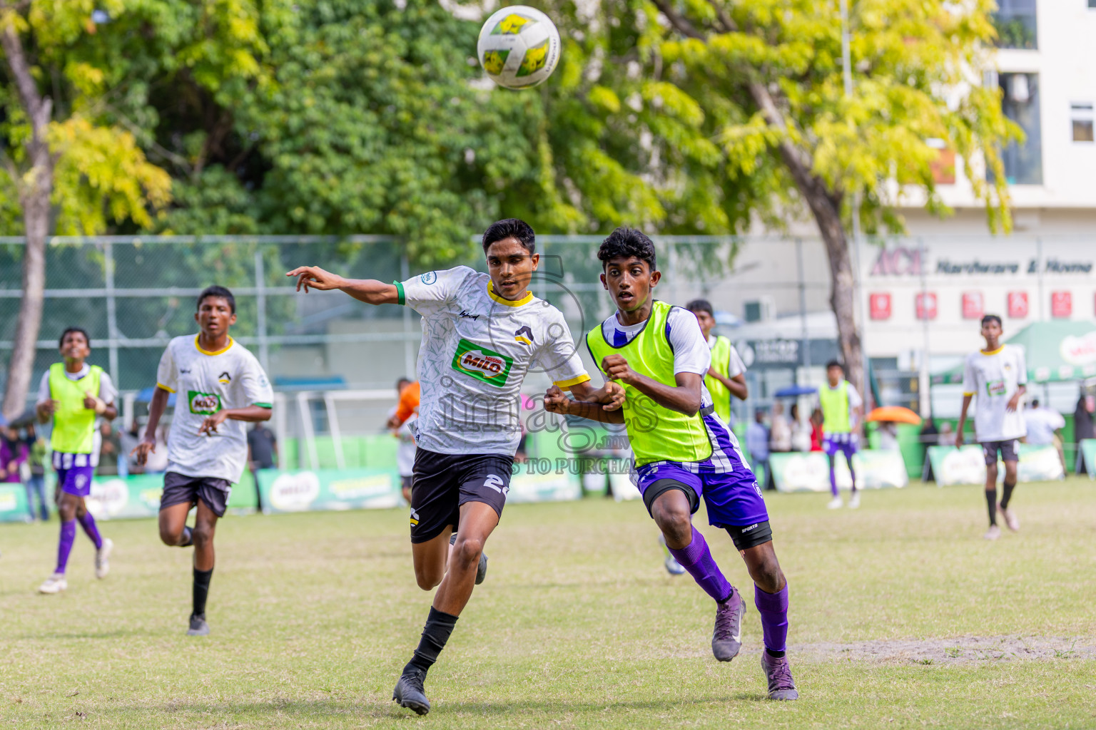 Day 4 of MILO Academy Championship 2025 (U14) was held on Sunday, 2nd November 2025 at Henveiru Football Grounds, Male', Maldives . 
Photos: Ismail Thoriq / images.mv