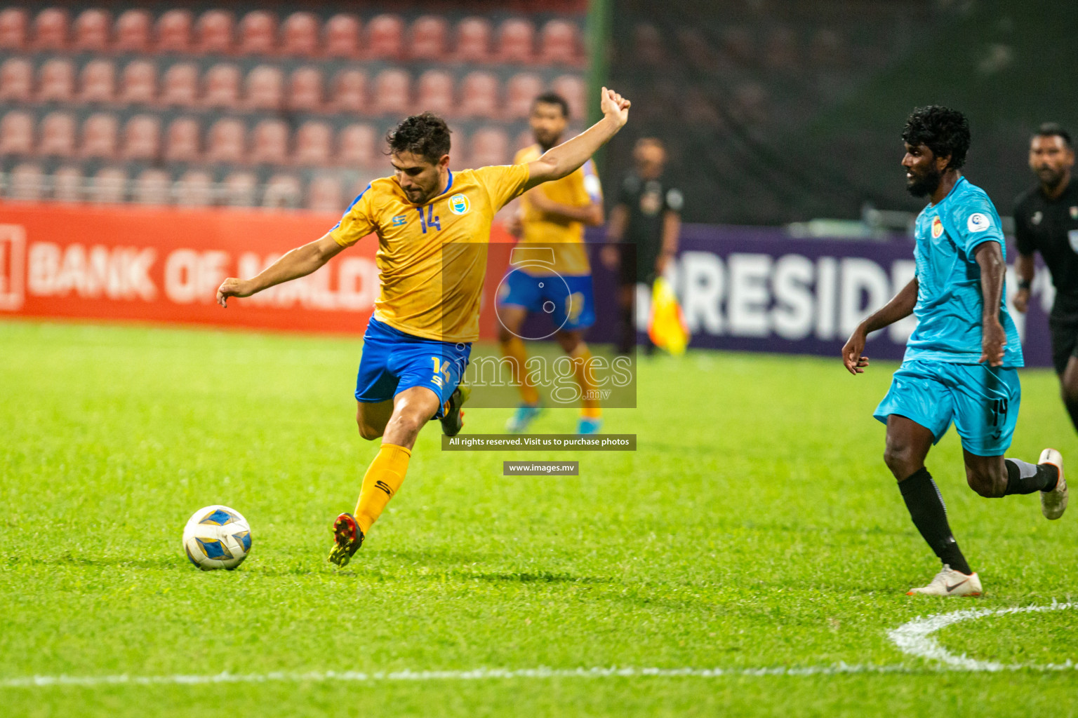 Club Valencia vs United Victory in the President's Cup 2021/2022 held in Male', Maldives on 19 December 2021