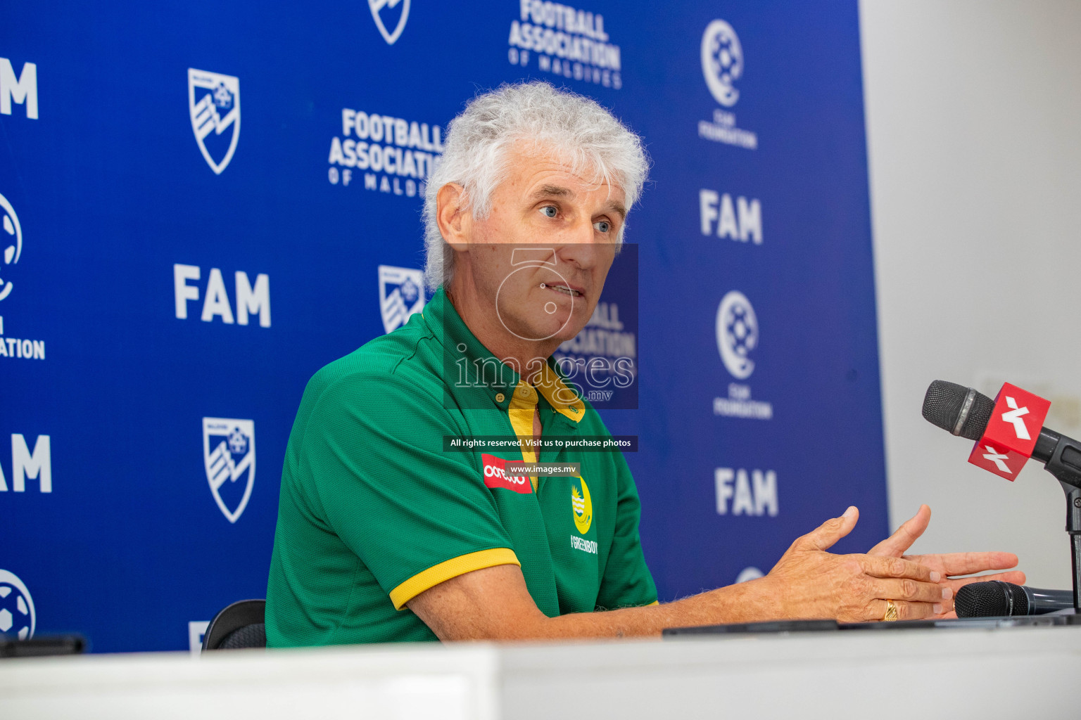 Charity Shield 2023 Pre Match Press Conference held in National Football Stadium, Male', Maldives Photos: Nausham Waheed / Images.mv