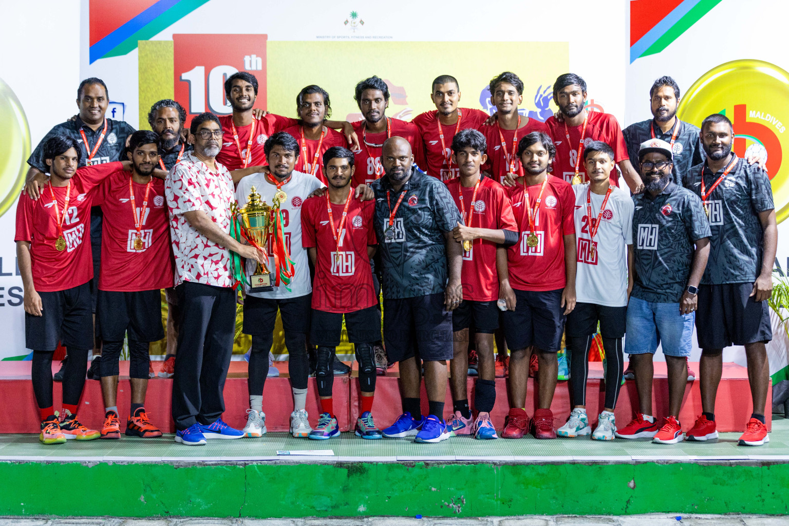 Division one Final 10th National Handball Tournament 2023, held in Handball ground, Male', Maldives on Saturday, 13th January 2023 Photos: Nausham Waheed/ Images.mv