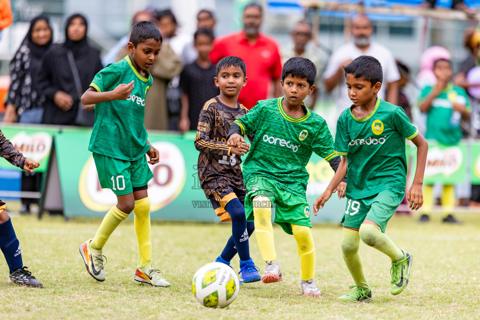 Day 1 of MILO SVAM Juniors 2025 (U-8) was held at Henveiru Stadium in Male', Maldives on Thursday, 26th June 2025. 
Photos: Hassan Simah / images.mv