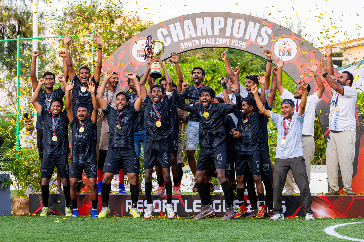 Olhuveli vs Hard Rock in the Final of Resort League 2026 South Male Zone was held in Sun Siyam Olhuveli, Maldives on Thursday, 3rd September 2026. Photos: Nausham Waheed / images.mv