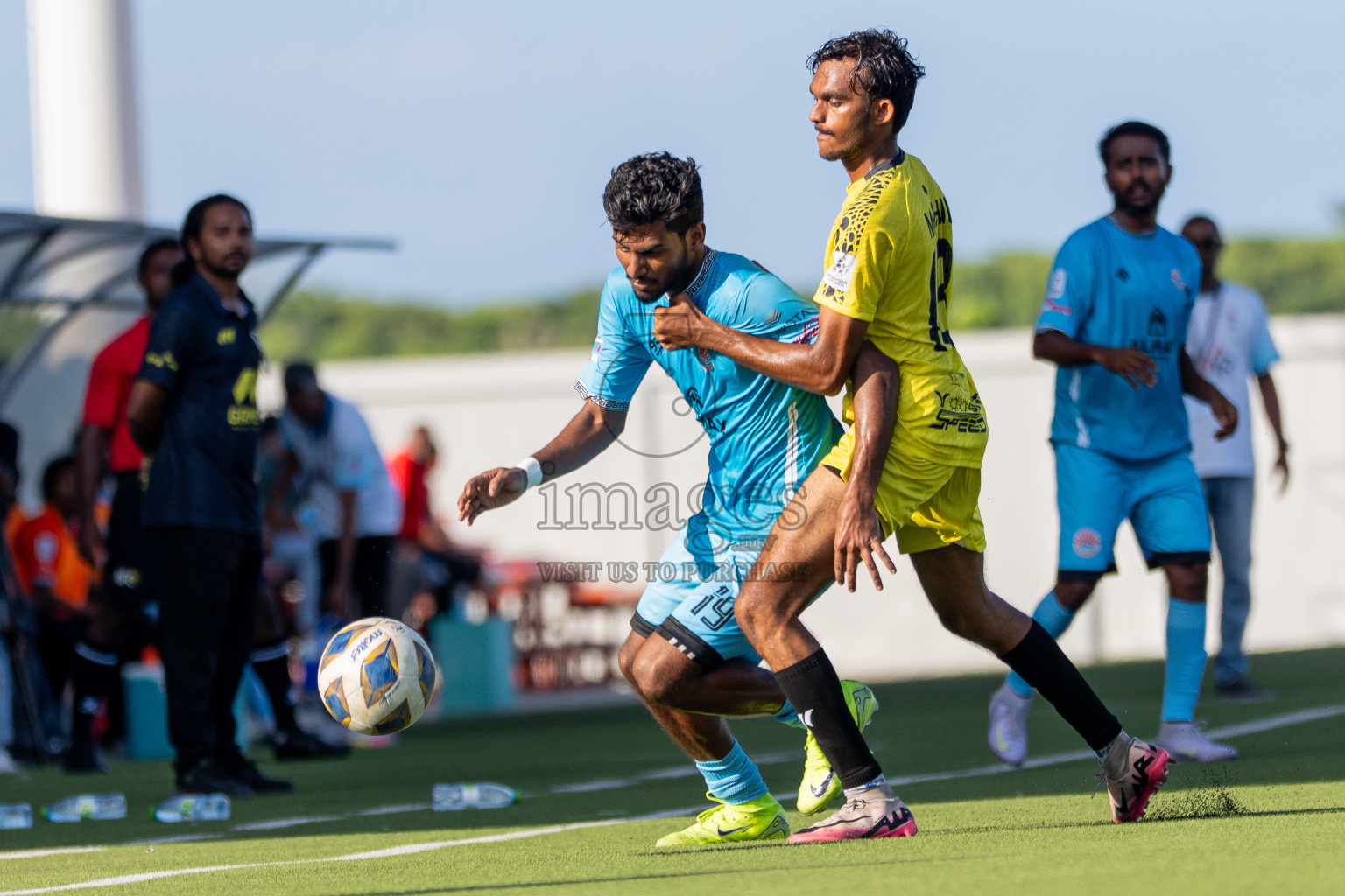 Final Match Irumathi Sports VS Velaa Sports Club in Day 9 of Eydhafushi Cup 2025 held in Eydhafushi Football Stadium at B. Eydhafushi, Maldives on Monday, 15th September 2025. Photos: Arif Rasheed / images.mv