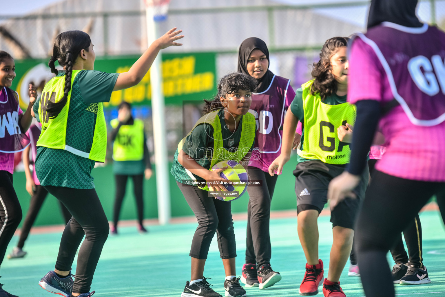 Day 7 of Junior Netball Championship 2022 on 11th March 2022 held in Male', Maldives. Photos by Nausham Waheed