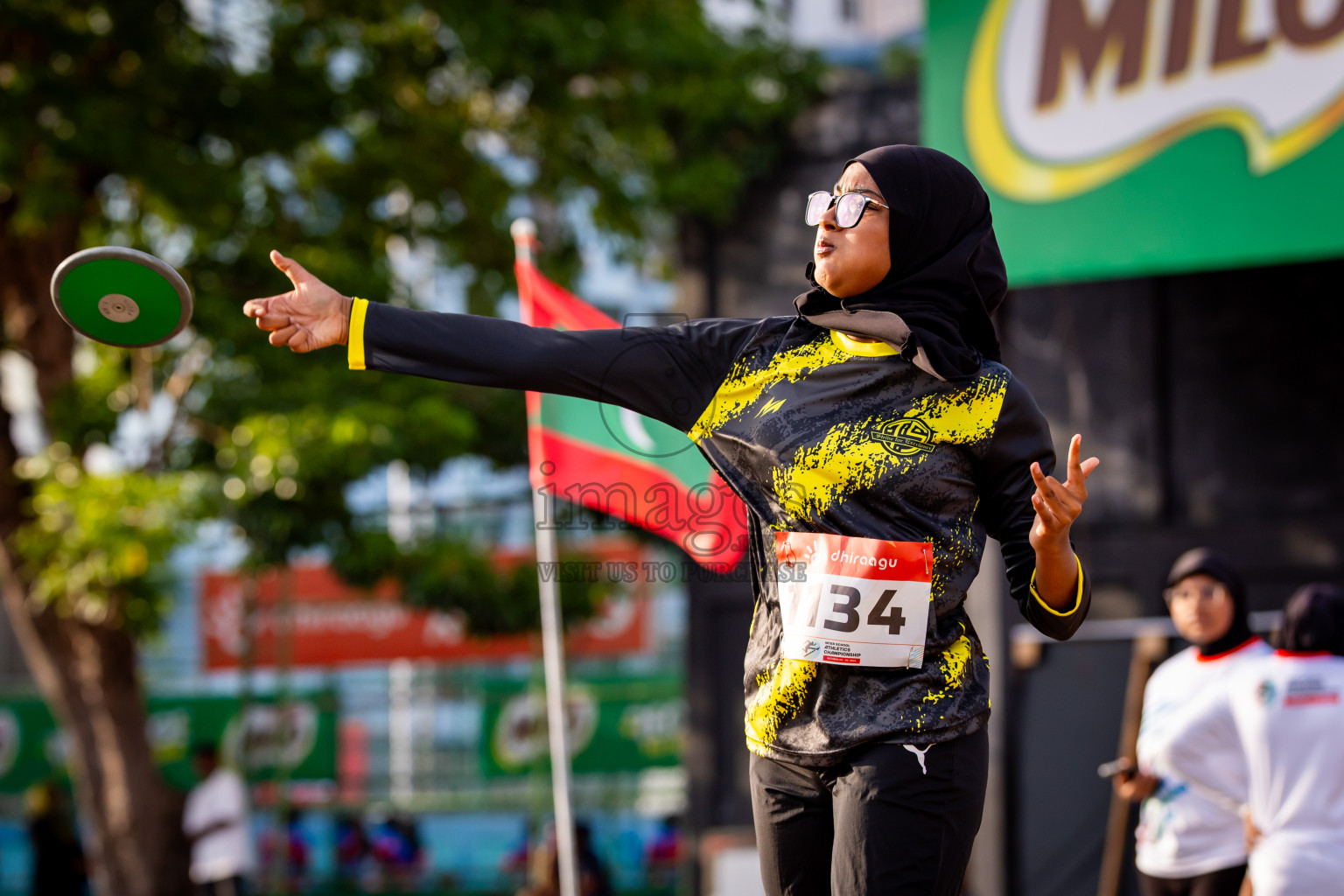 Day 3 of Inter-school Athletics Championship 2025 held in Ekuveni Synthetic Track, Male', Maldives on Wednesday, 08th October 2025. Photos by: Nausham Waheed / Images.mv