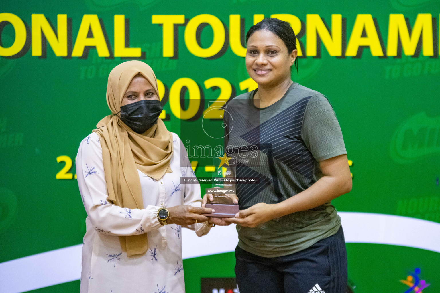 Kulhudhuffushi Youth & R.C vs Club Green Streets in the Finals of Milo National Netball Tournament 2021 (Women's) held on 5th December 2021 in Male', Maldives Photos: Ismail Thoriq / images.mv